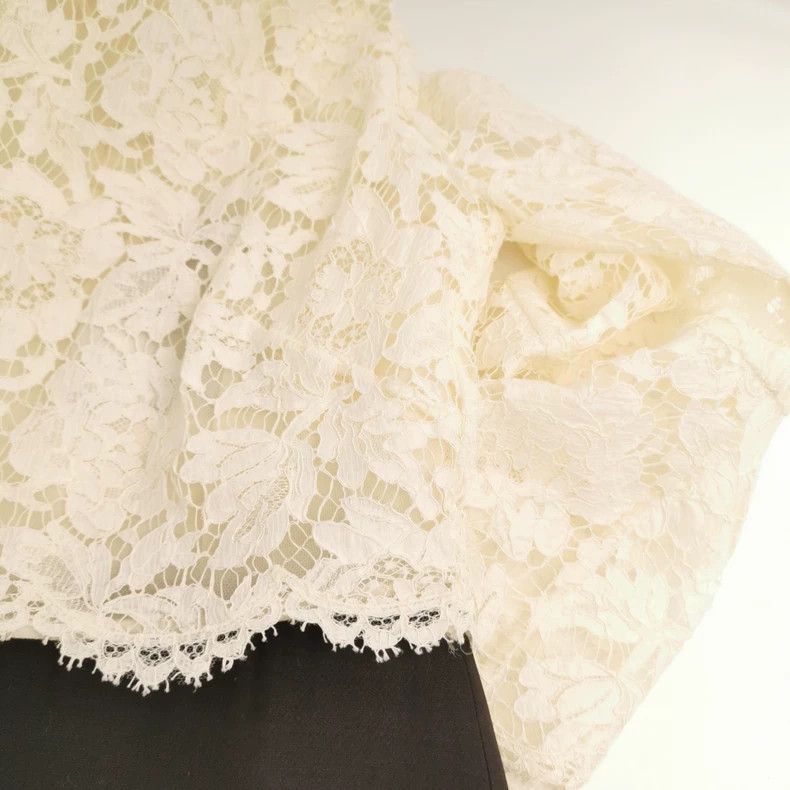 Valentino Valentino Cotton-paneled wool mulberry silk blend contrast Size XS / US 0-2 / IT 36-38 - 3 Thumbnail