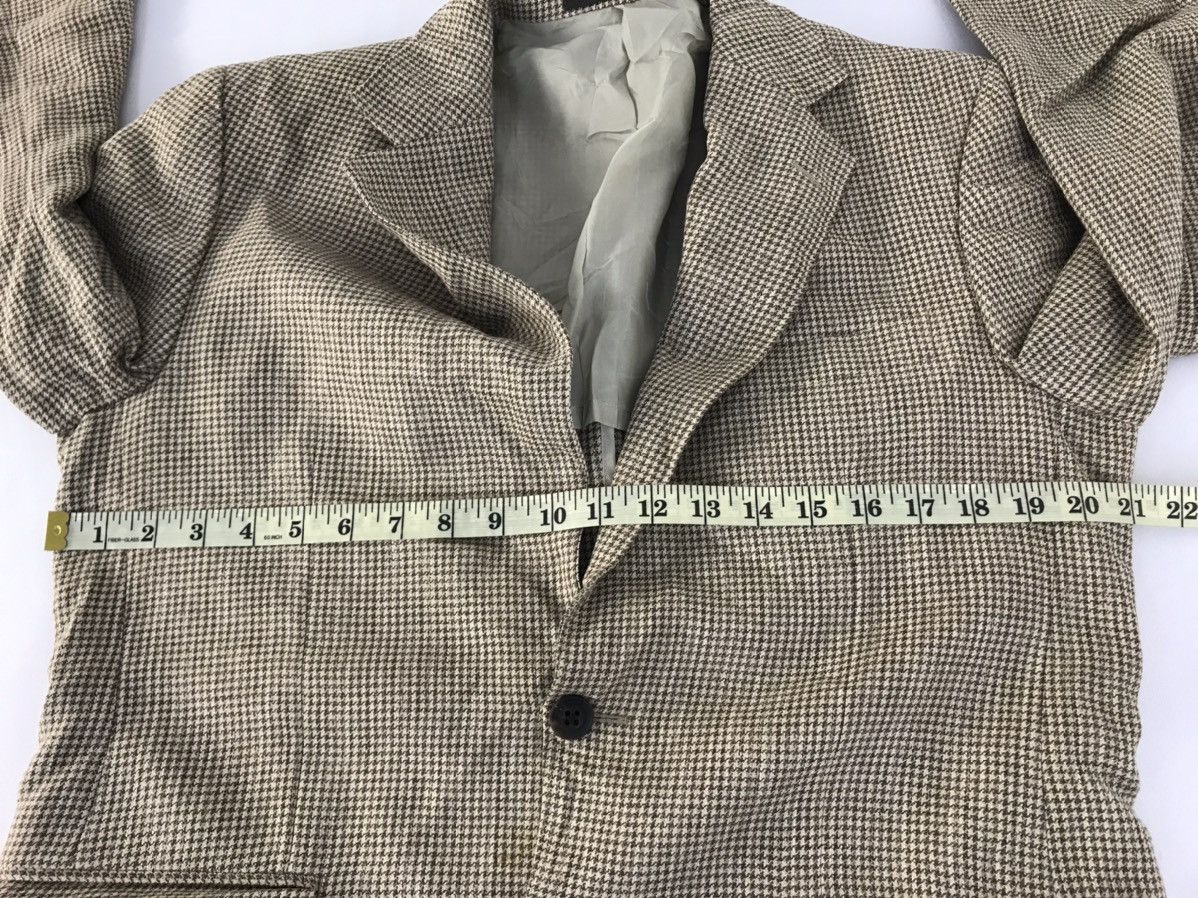 Burberry Burberry London Blazer Coat Jacket Mini Houndstooth Design Size 42R - 9 Thumbnail