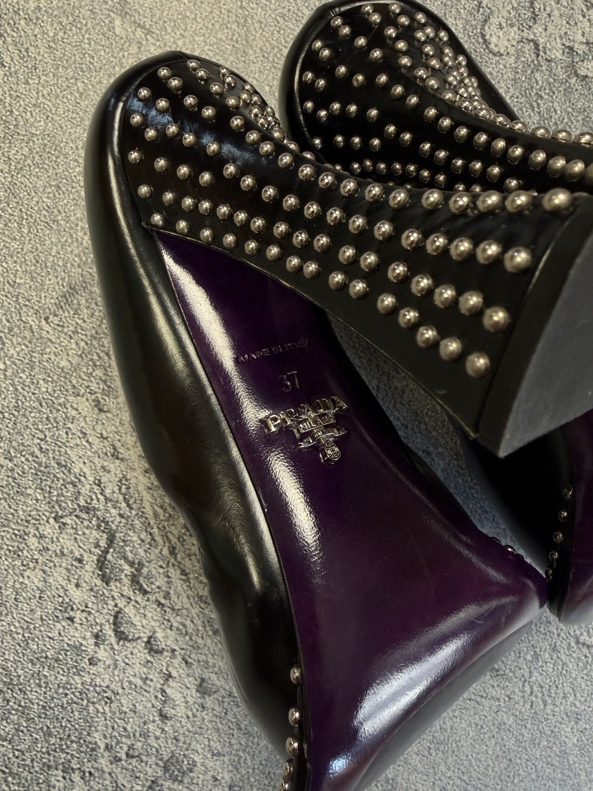 Prada Vintage Prada Platform Shoes Metal Size US 7 / IT 37 - 9 Thumbnail