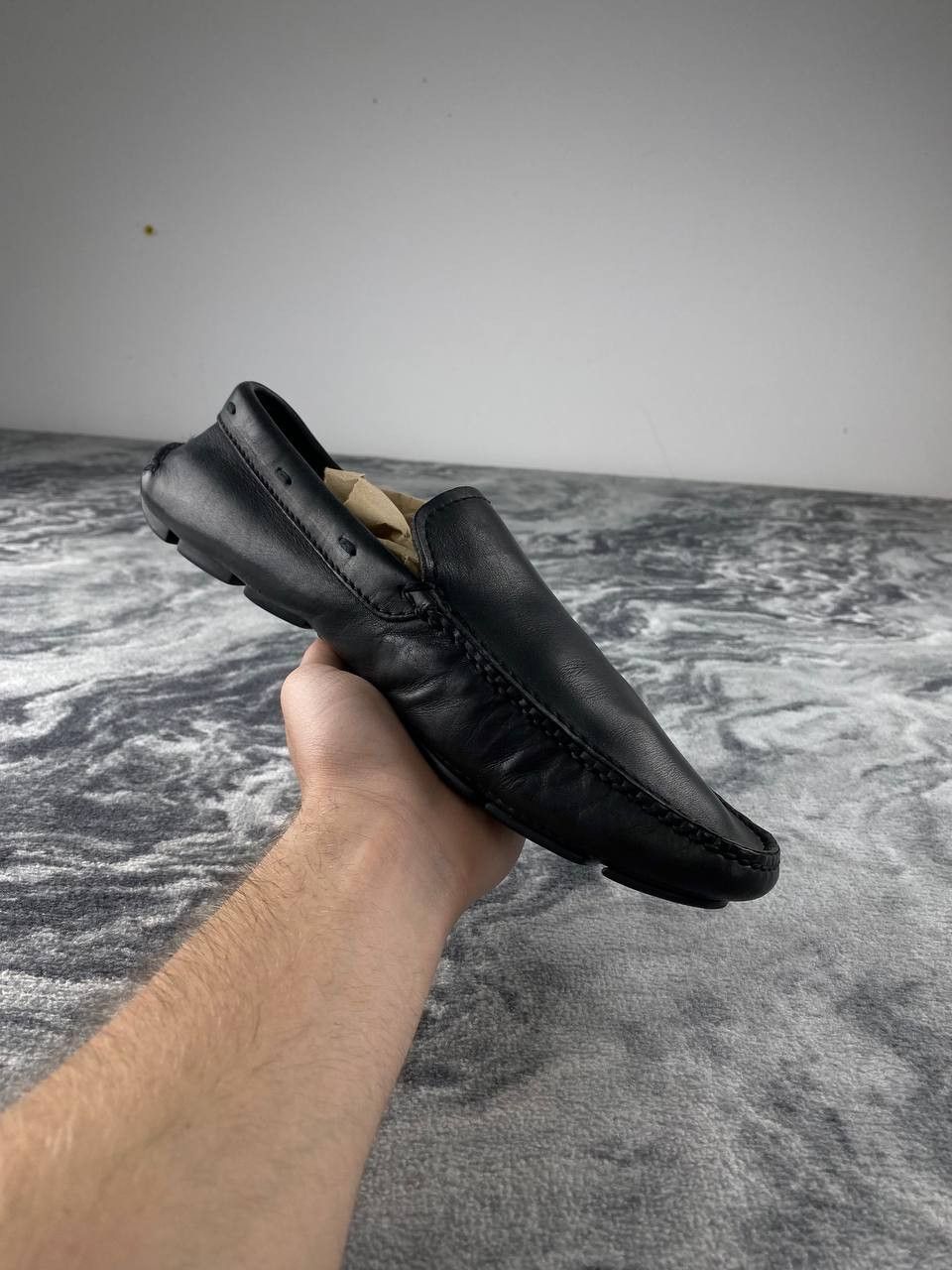 Prada Vintage Prada Leather Loafers Men Size 7 Black Size US 7 / EU 40 - 6 Thumbnail