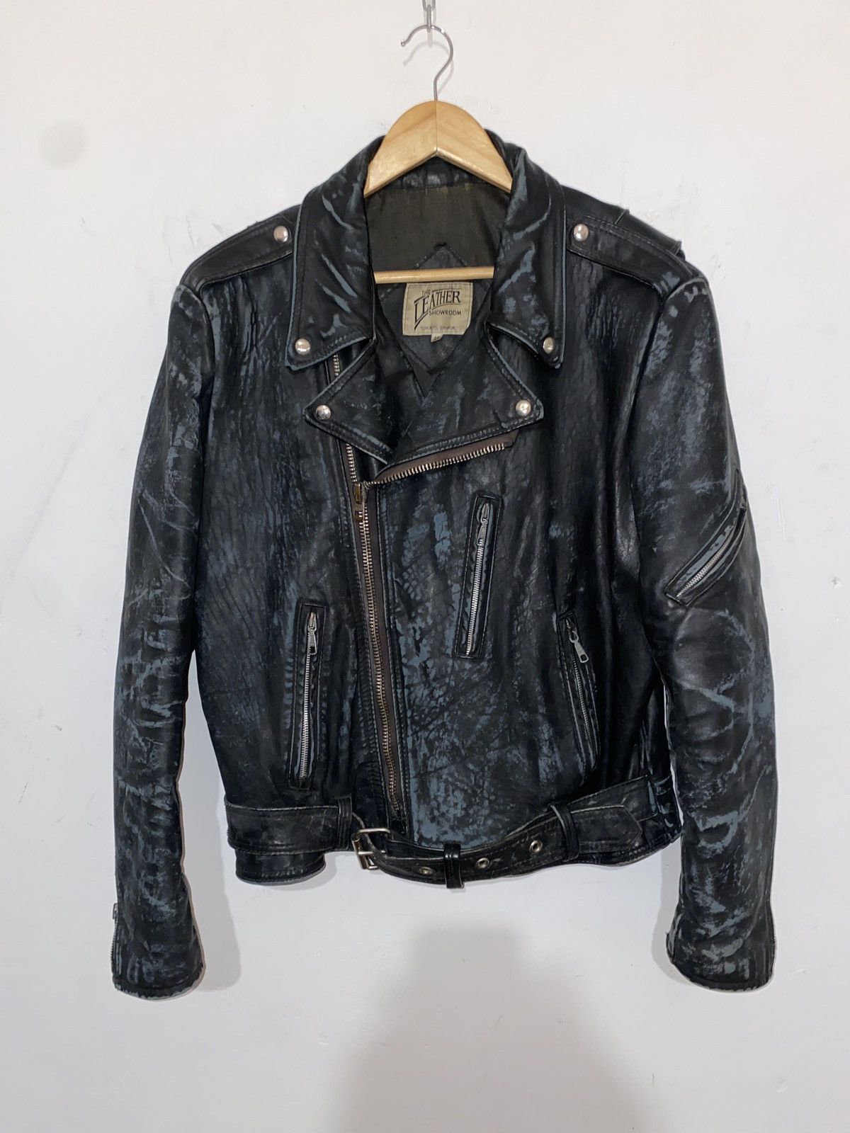 Vintage Rare Vintage True Punk Distressed Leather Biker Jacket Size US L / EU 52-54 / 3 - 1 Thumbnail