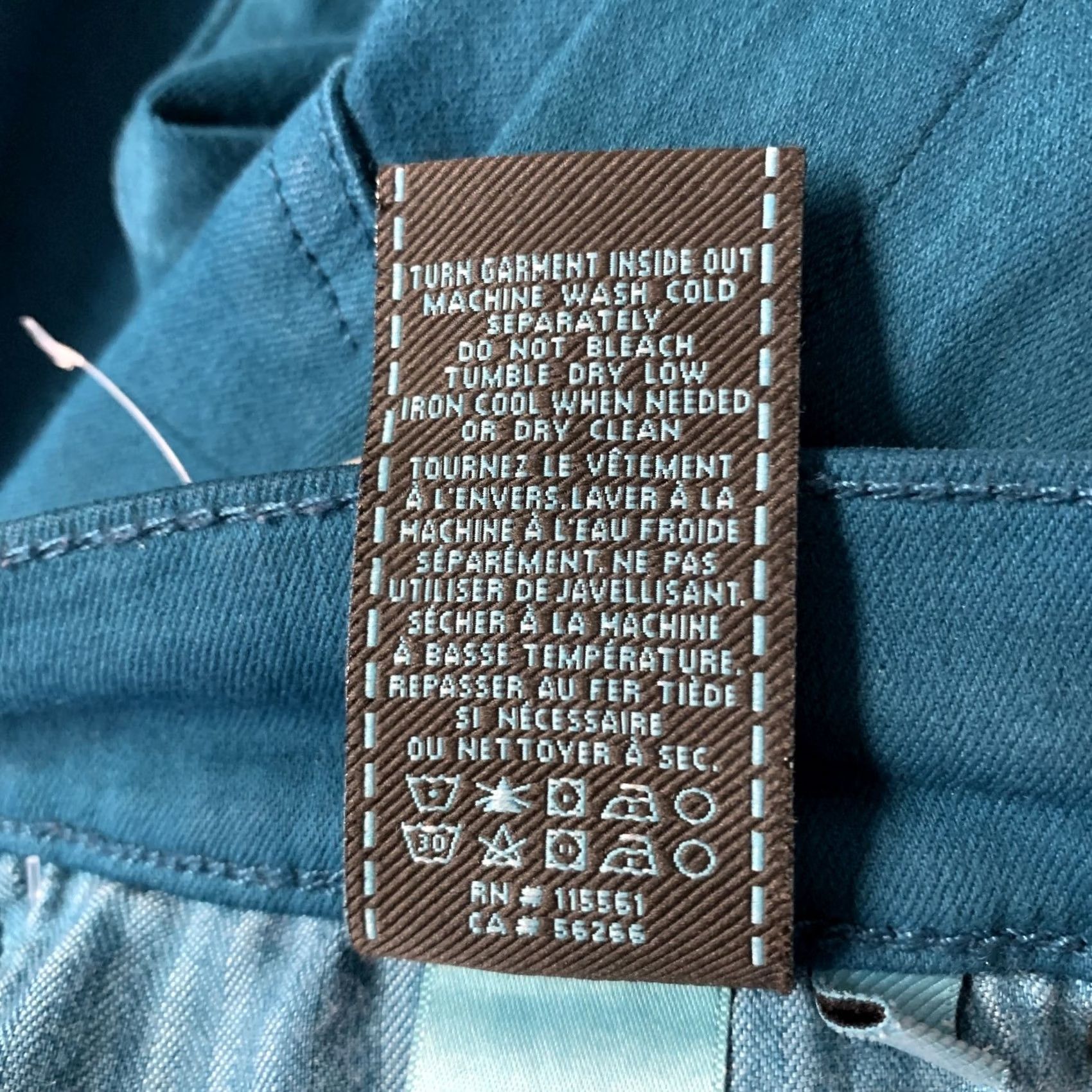 7 For All Mankind FOR ALL 7 MANKIND Slim Pants Cotton Denim Teal Size 30 Size 30" / US 8 / IT 44 - 6 Thumbnail