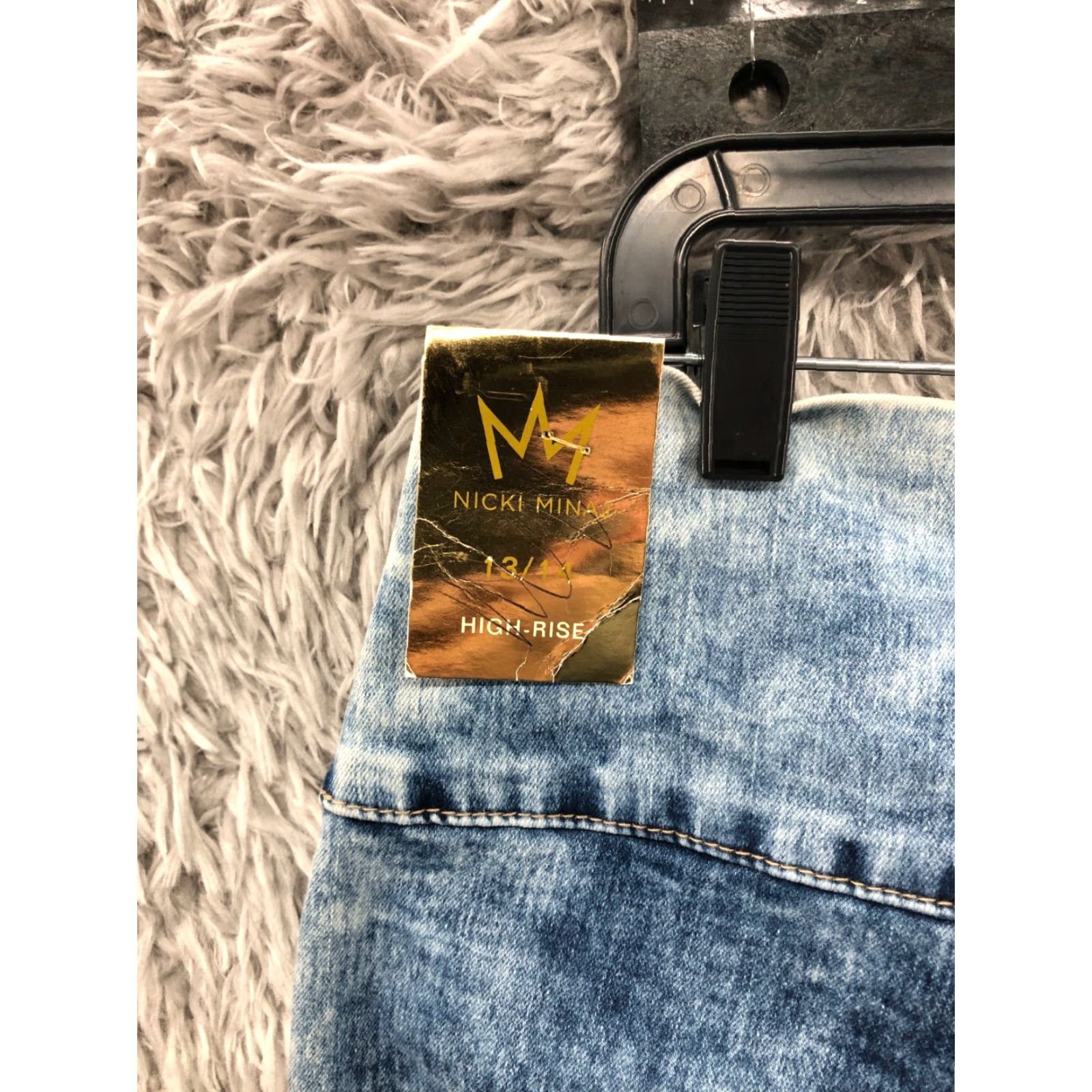 Vintage Nicki Minaj High Rise Jeans Size 13 Juniors Acid Wash Blue Denim Zipper Pants Shirt? Size 34" / US 12 / IT 48 - 7 Thumbnail