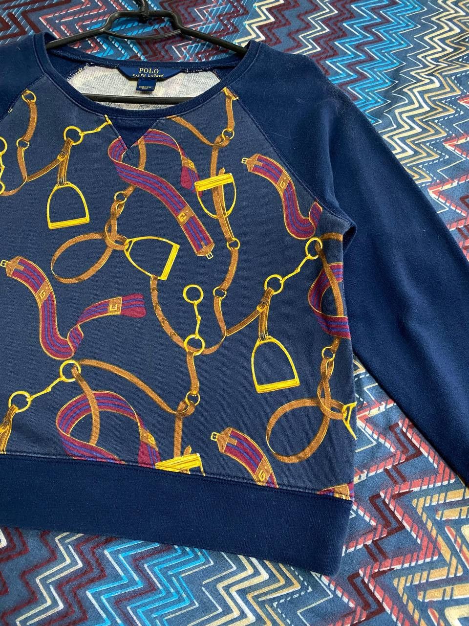 Polo Ralph Lauren Y2K streetwear Vintage Sweaters print Polo Ralph Lauren Size L / US 10 / IT 46 - 8 Thumbnail