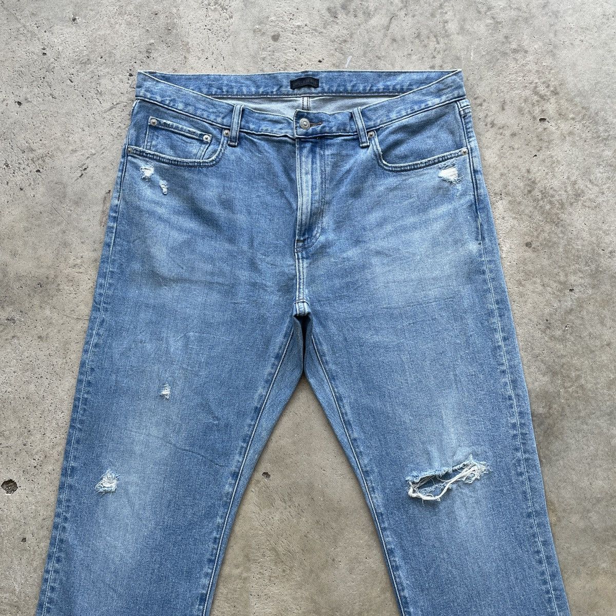 Japanese Brand W37x30.5 Vintage Japanese Brand Distressed Faded Pants Jeans Size US 37 - 3 Thumbnail