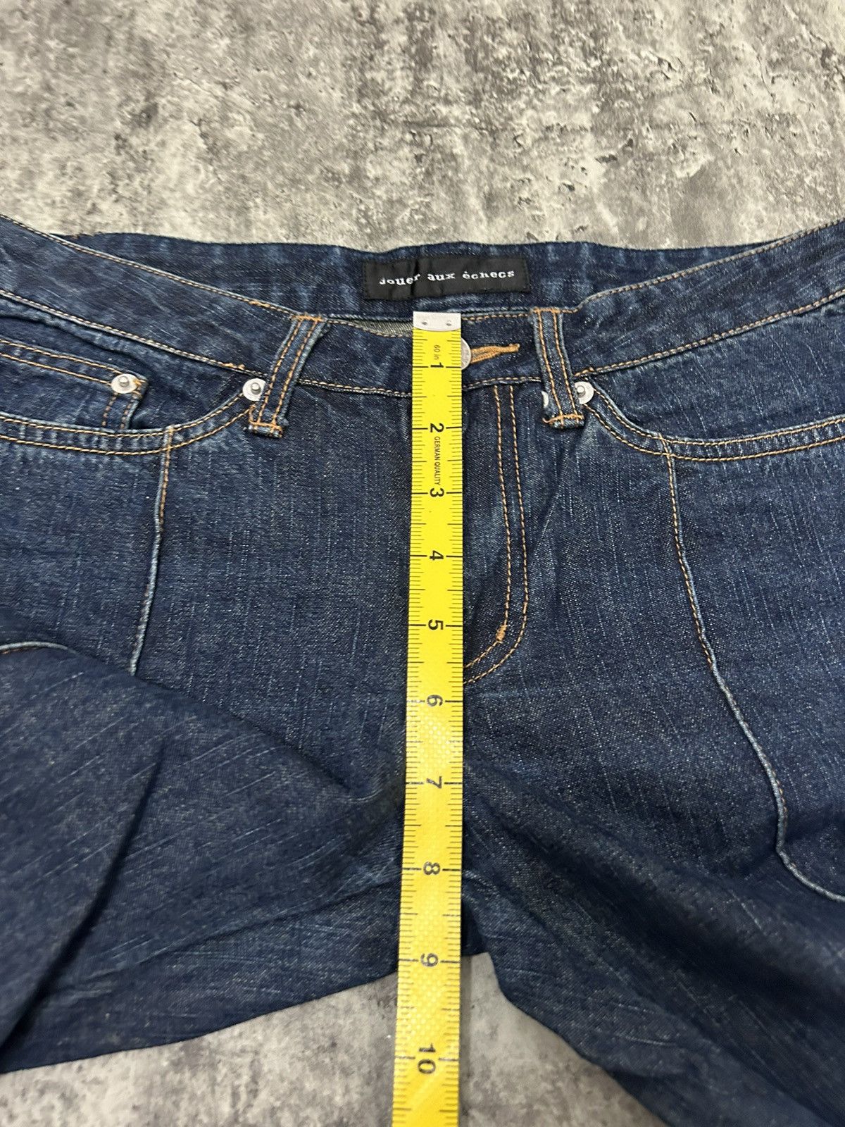 If Six Was Nine × Japanese Brand × Vintage Vintage Jouer aux echecs Flare Jeans Size 28" / US 6 / IT 42 - 12 Thumbnail