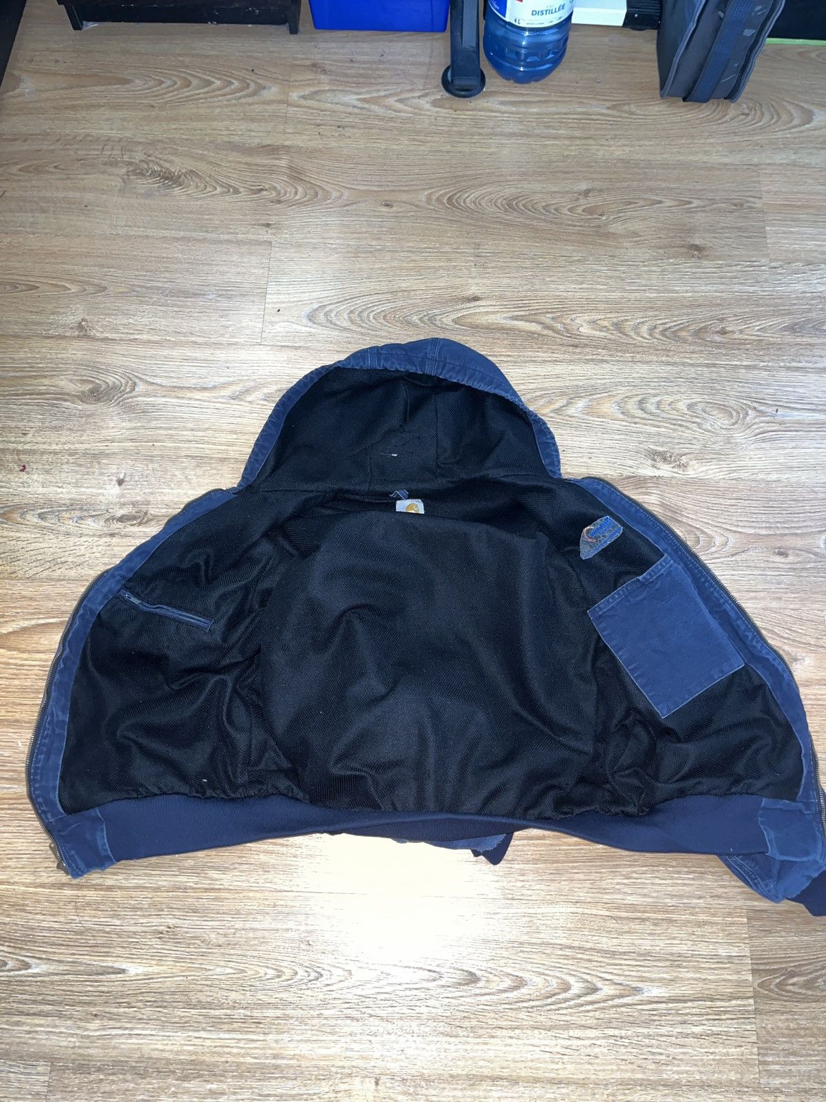 Carhartt vtg carhartt hooded jacket blue Size US L / EU 52-54 / 3 - 8 Thumbnail