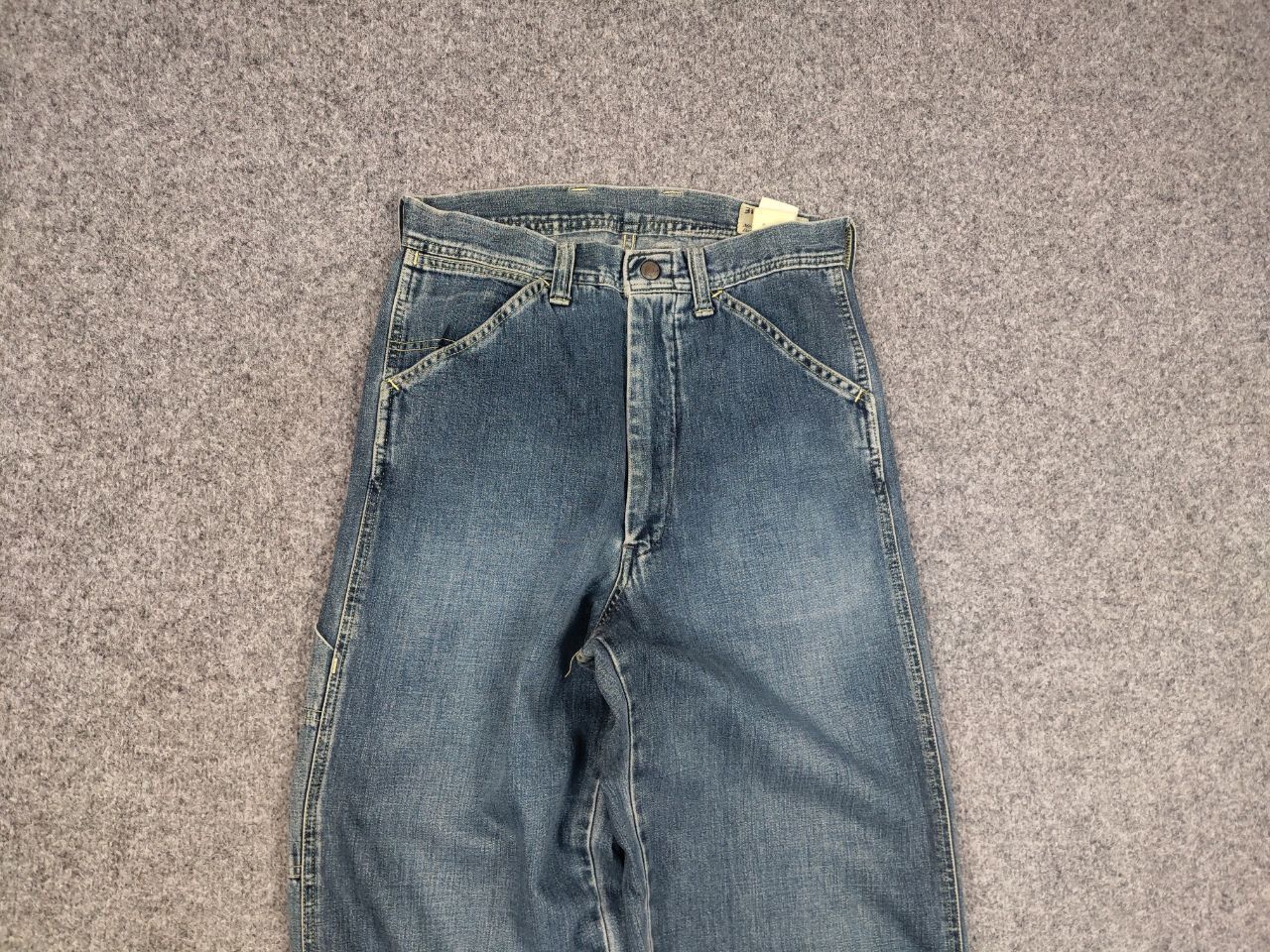 Japanese Brand Vintage Bartack System-u Japanese Denim Faded Jeans Scovill Size US 30 / EU 46 - 7 Thumbnail