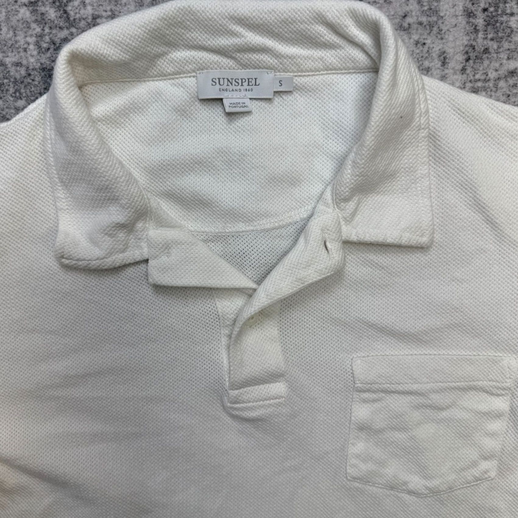 Sunspel Sunspel Polo Shirt Womens Small White Knit Pocket Quiet Luxury Coastal Tennis Shirt Size S / US 4 / IT 40 - 3 Thumbnail