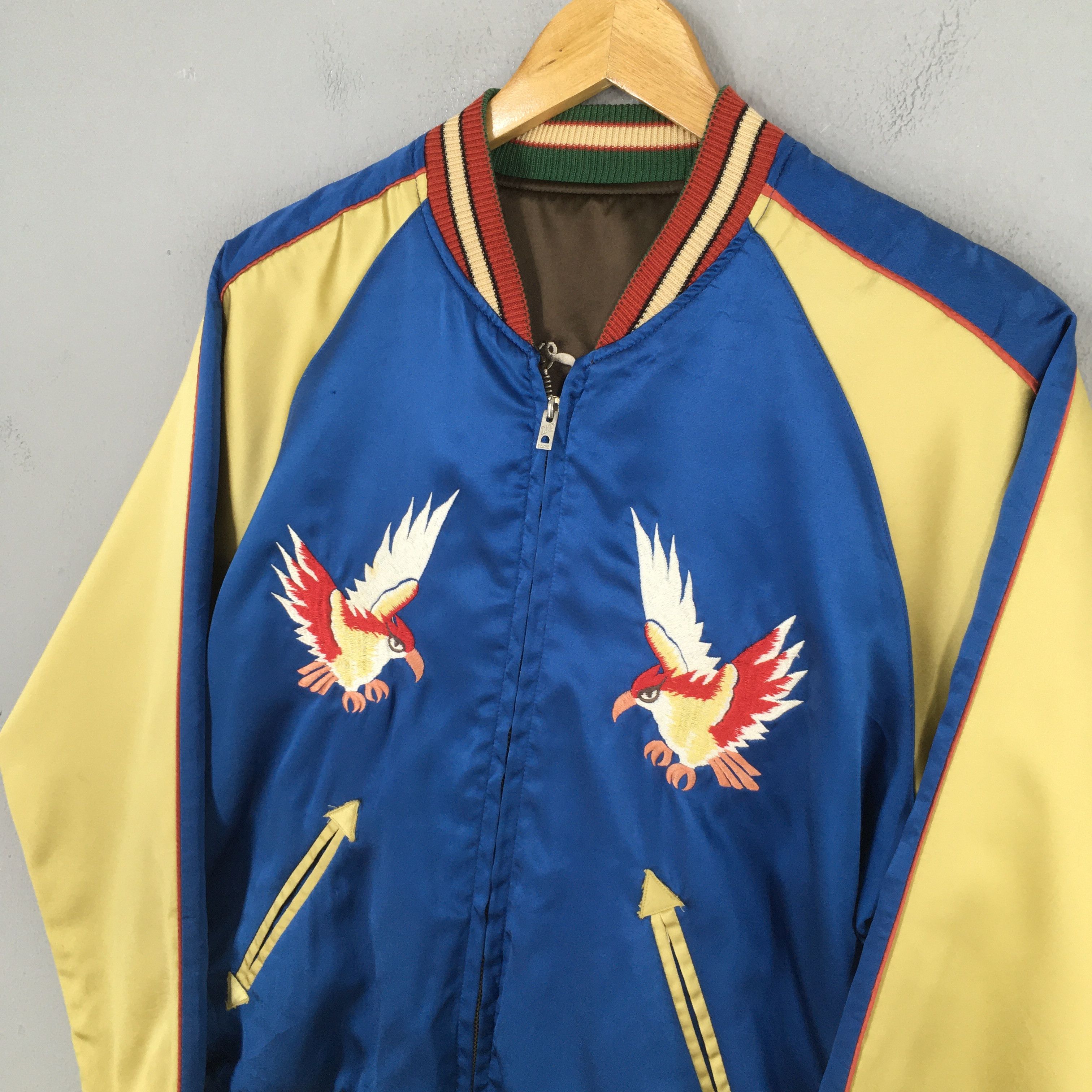 Japanese Brand Vintage Sukajan Japan Phoenix Eagle Tailor Toyo Ent Jacket M Size US M / EU 48-50 / 2 - 3 Thumbnail
