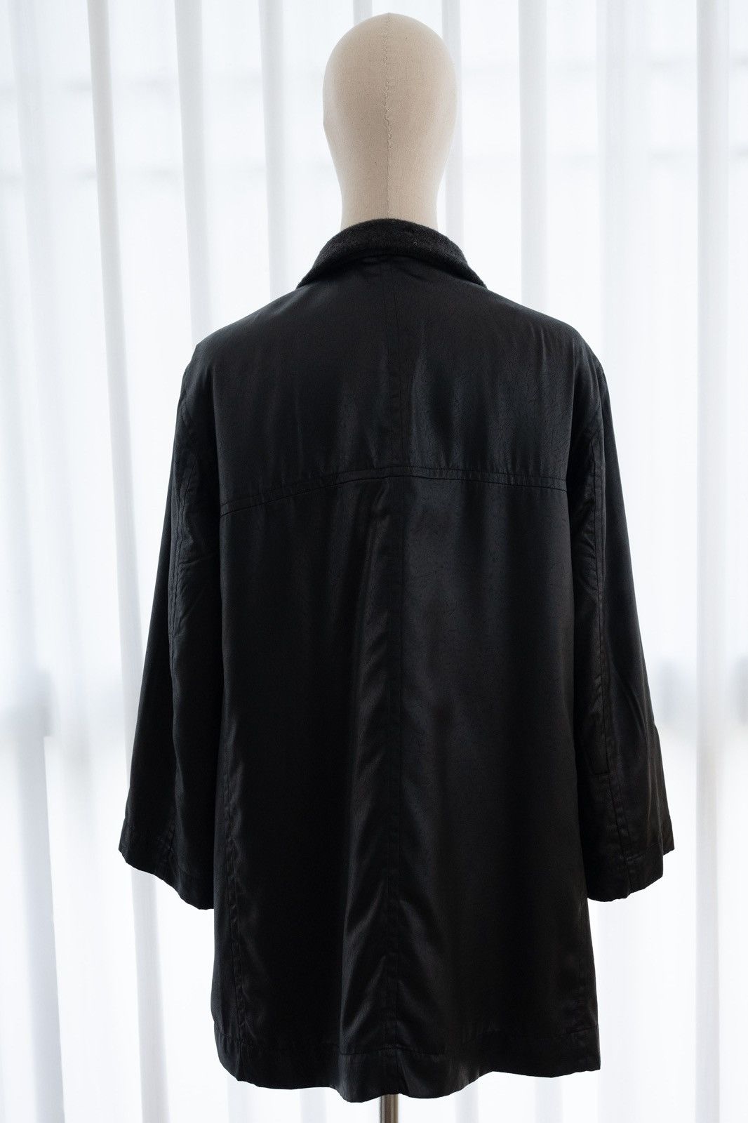 Issey Miyake 1980s Issey Miyake Permanente Faux Leather Jacket Size US XL / EU 56 / 4 - 5 Thumbnail