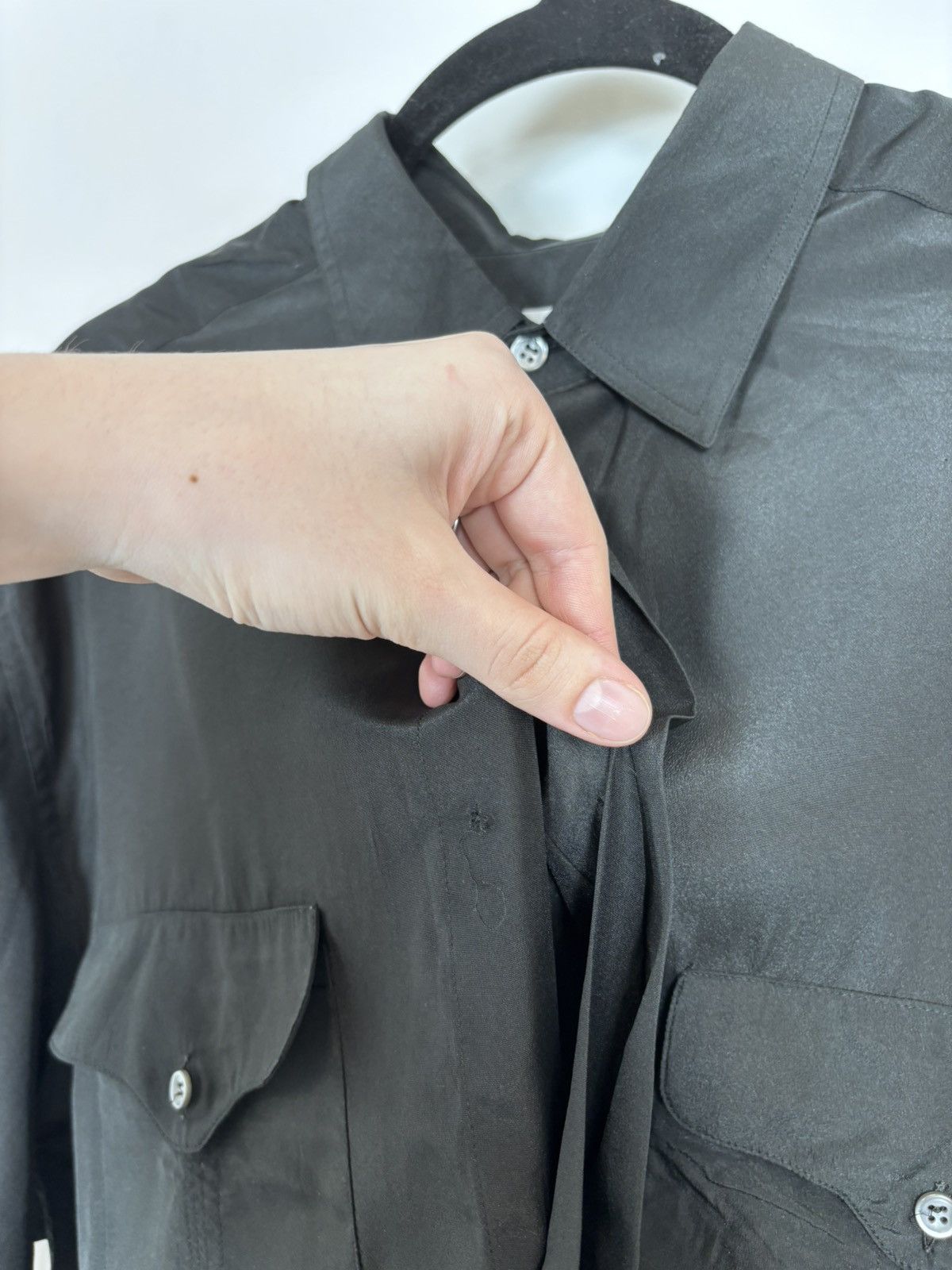 Pierre Balmain Vintage Pierre Balmain Men’s Black Short Sleeve Shirt Size US XL / EU 56 / 4 - 6 Thumbnail