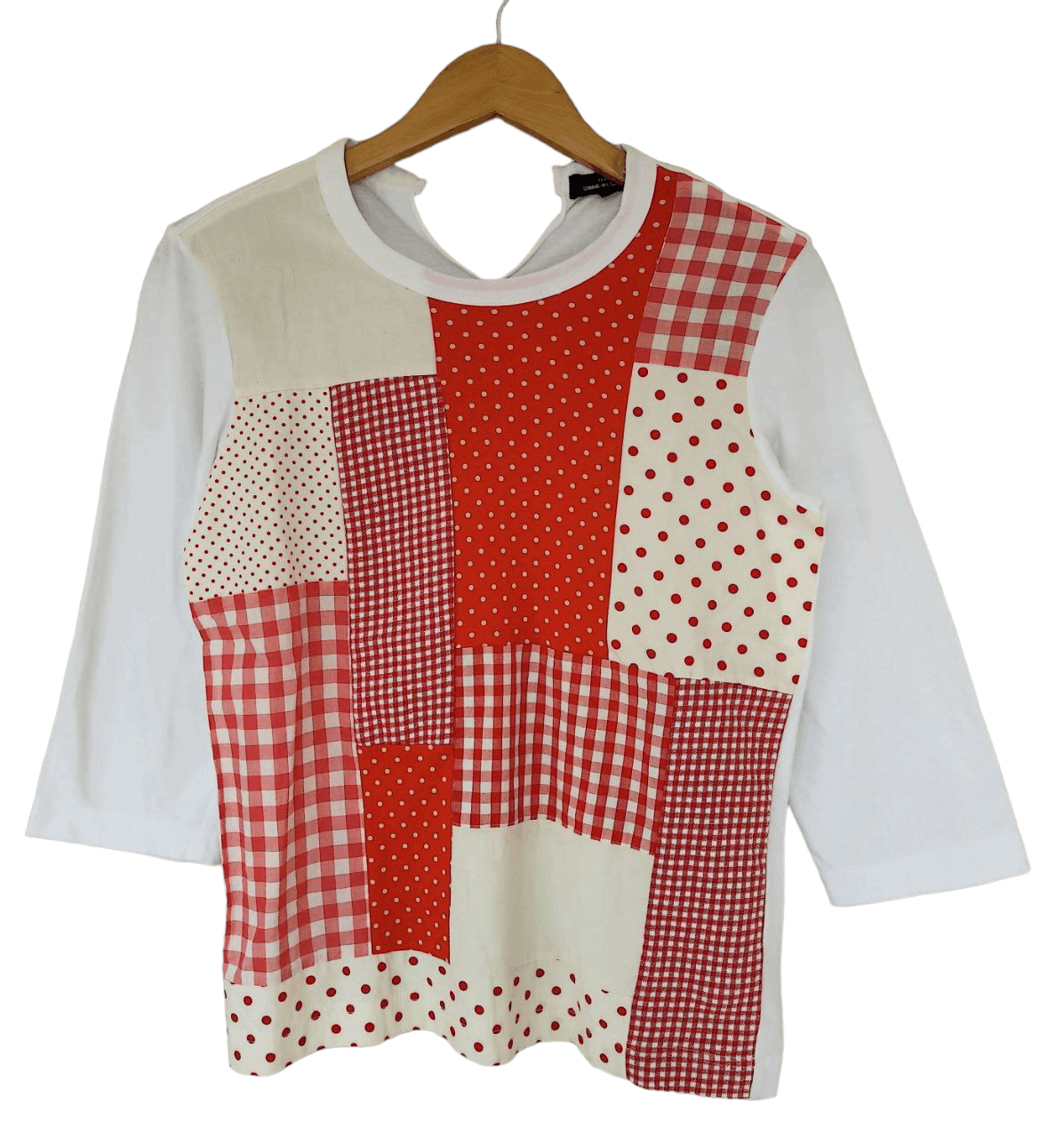 image of Comme Des Garcons x Comme Des Garcons Shirt Cdg Tricot Patchwork T in White, Women's (Size Small)