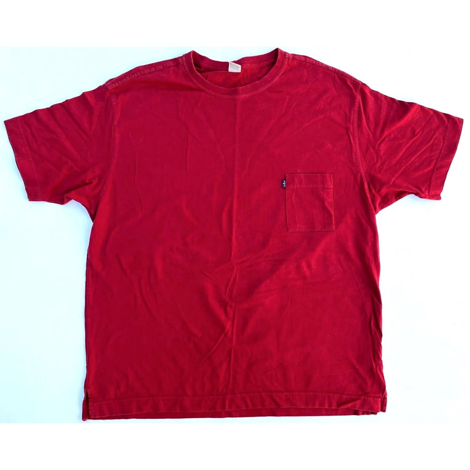 Levi's VINTAGE Levi's Pocket Tee Men's 1998 2XL T-Shirt Red Cotton 90s Shirt Pocket Mens Size US XXL / EU 58 / 5 - 2 Thumbnail