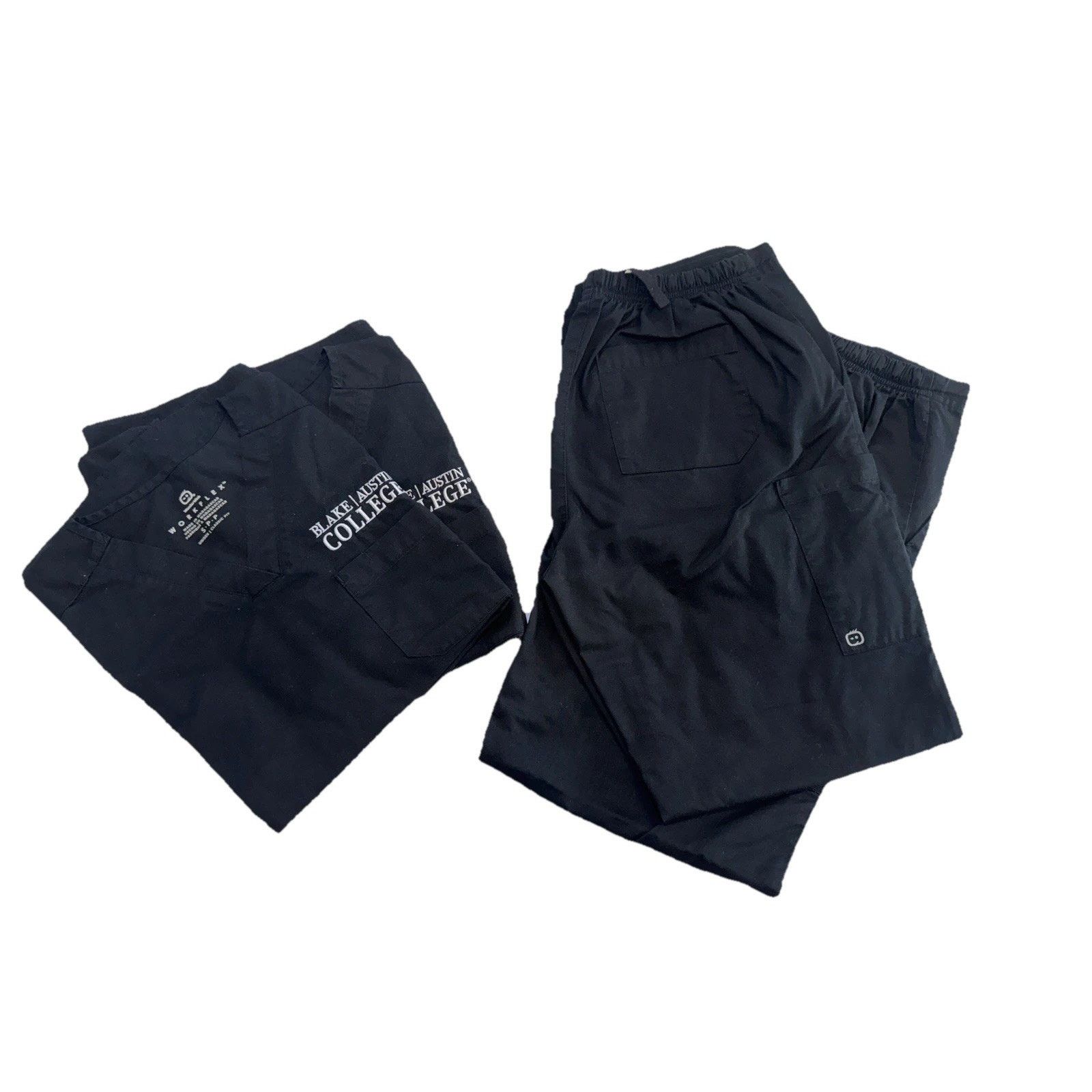 Other WonderWink WorkFlex Scrub Sets Nursing Black V-Neck Top/Btm Size US L / EU 52-54 / 3 - 1 Thumbnail