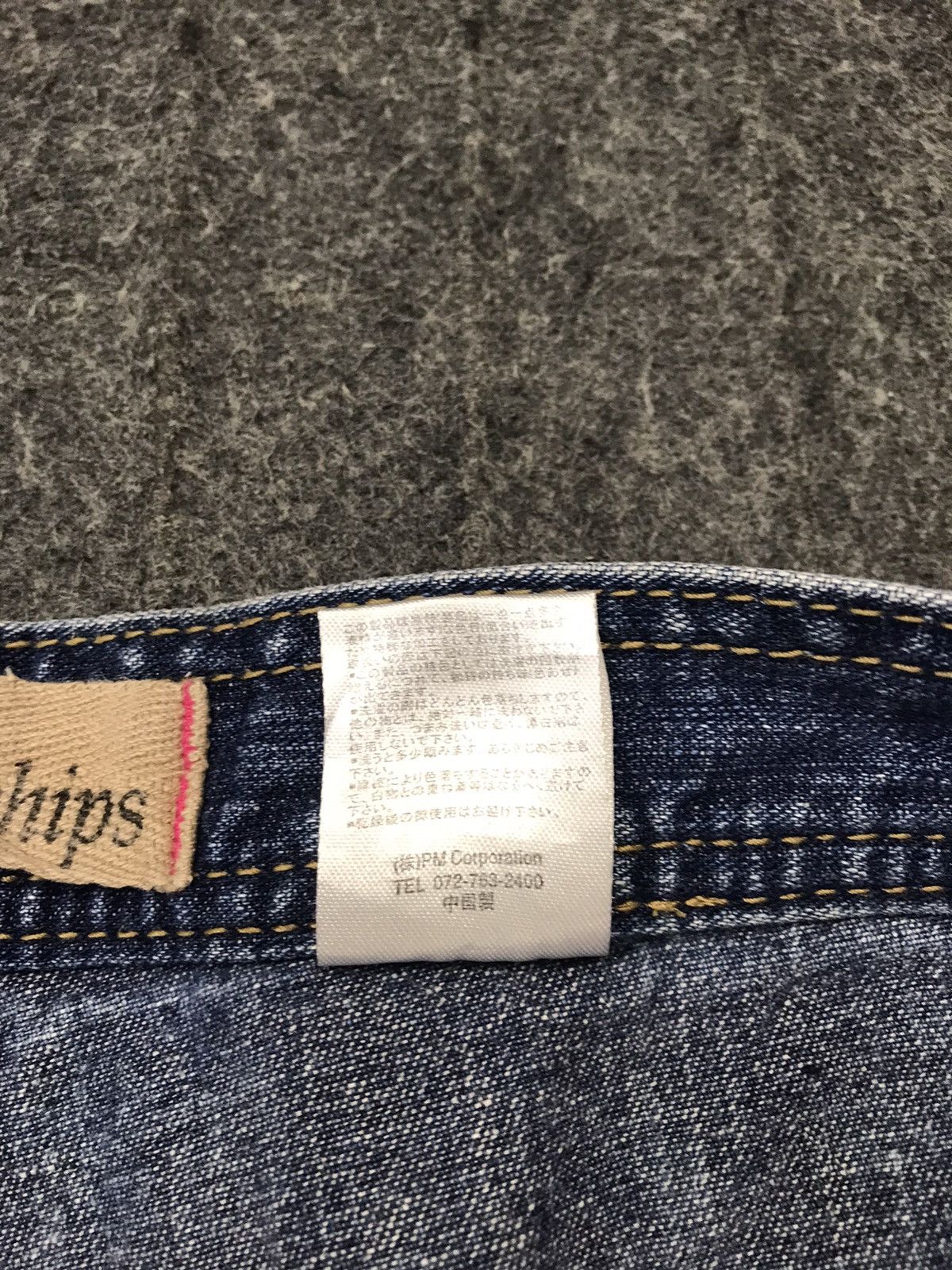 Japanese Brand Hop Hips Ripped Distressed Indigo Denim Fits Size 34 Size US 34 / EU 50 - 7 Thumbnail