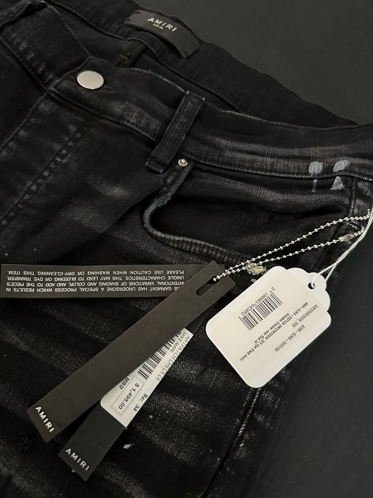 Amiri Amiri Paint Artpatch Checker Denim Jeans Size US 34 / EU 50 - 3 Thumbnail