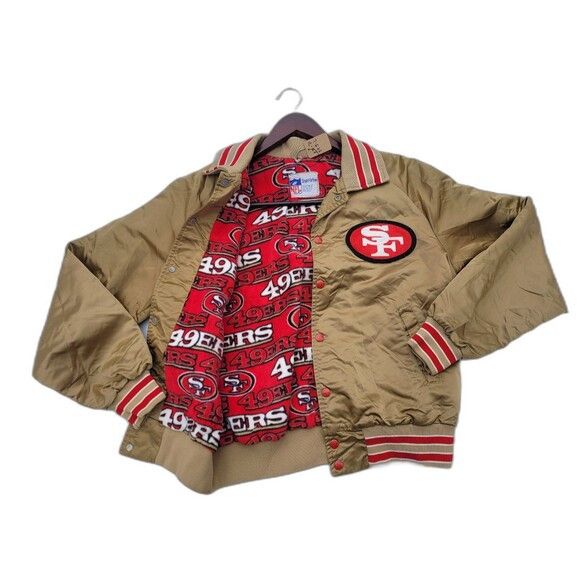 Vintage San Francisco 49ers Satin Varsity Jacket Stahl Urban