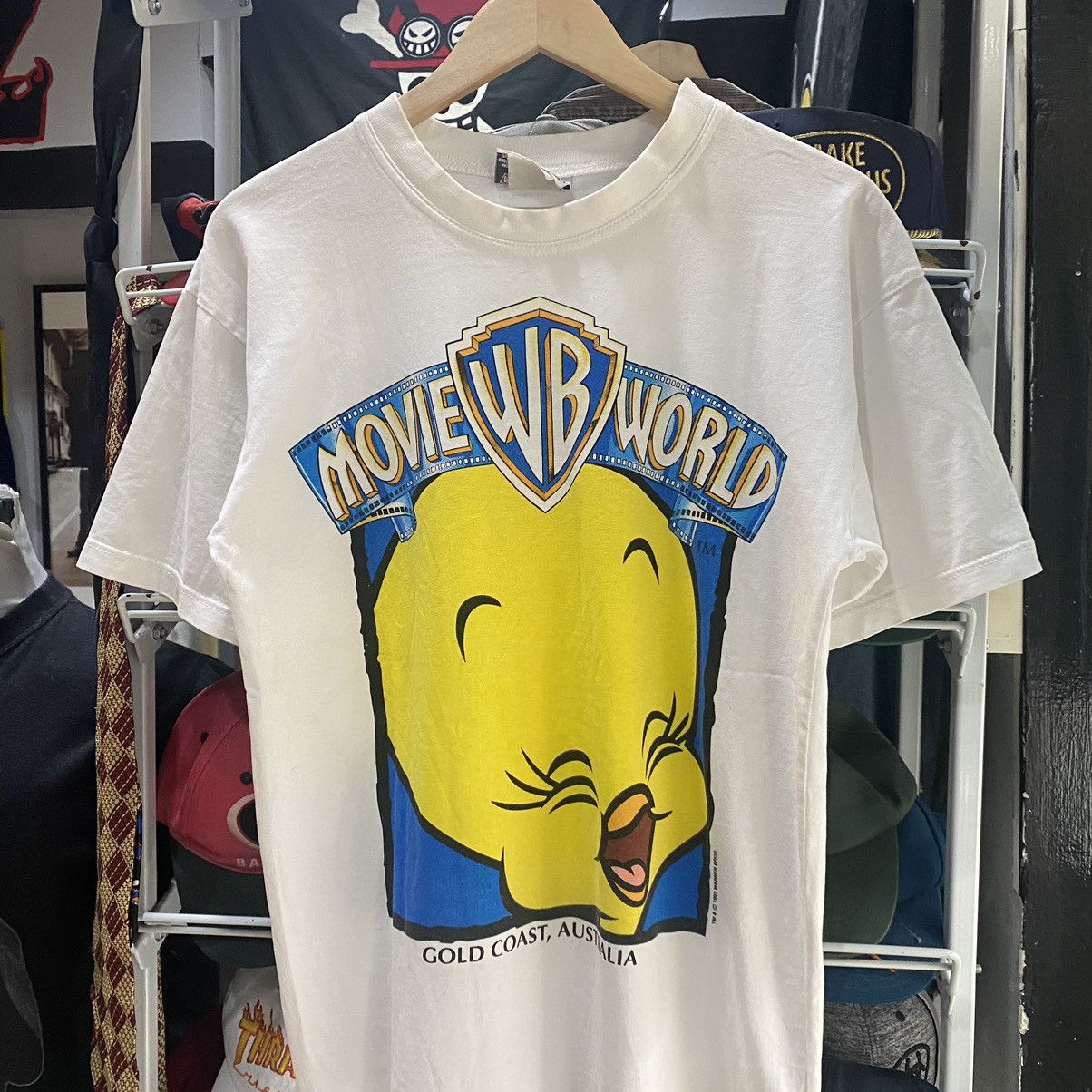 Vintage × Warner Bros Looney Tunes Tweety Bird Movie World Warner Bros tee Size US M / EU 48-50 / 2 - 3 Thumbnail