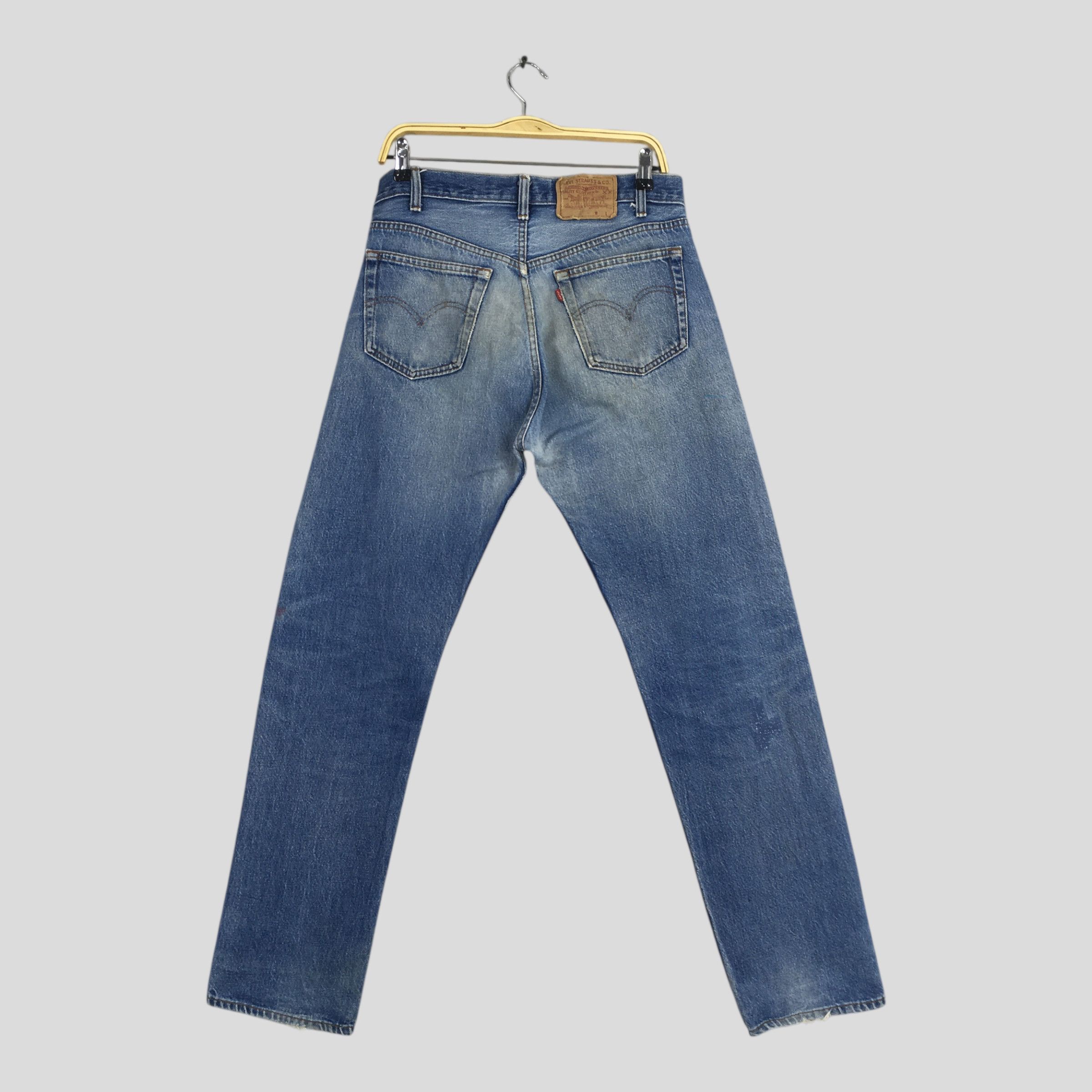 Levi's Size 30x31 Vintage 90s Levi's 501 Faded Blue Jeans S1078 Size US 30 / EU 46 - 7 Thumbnail