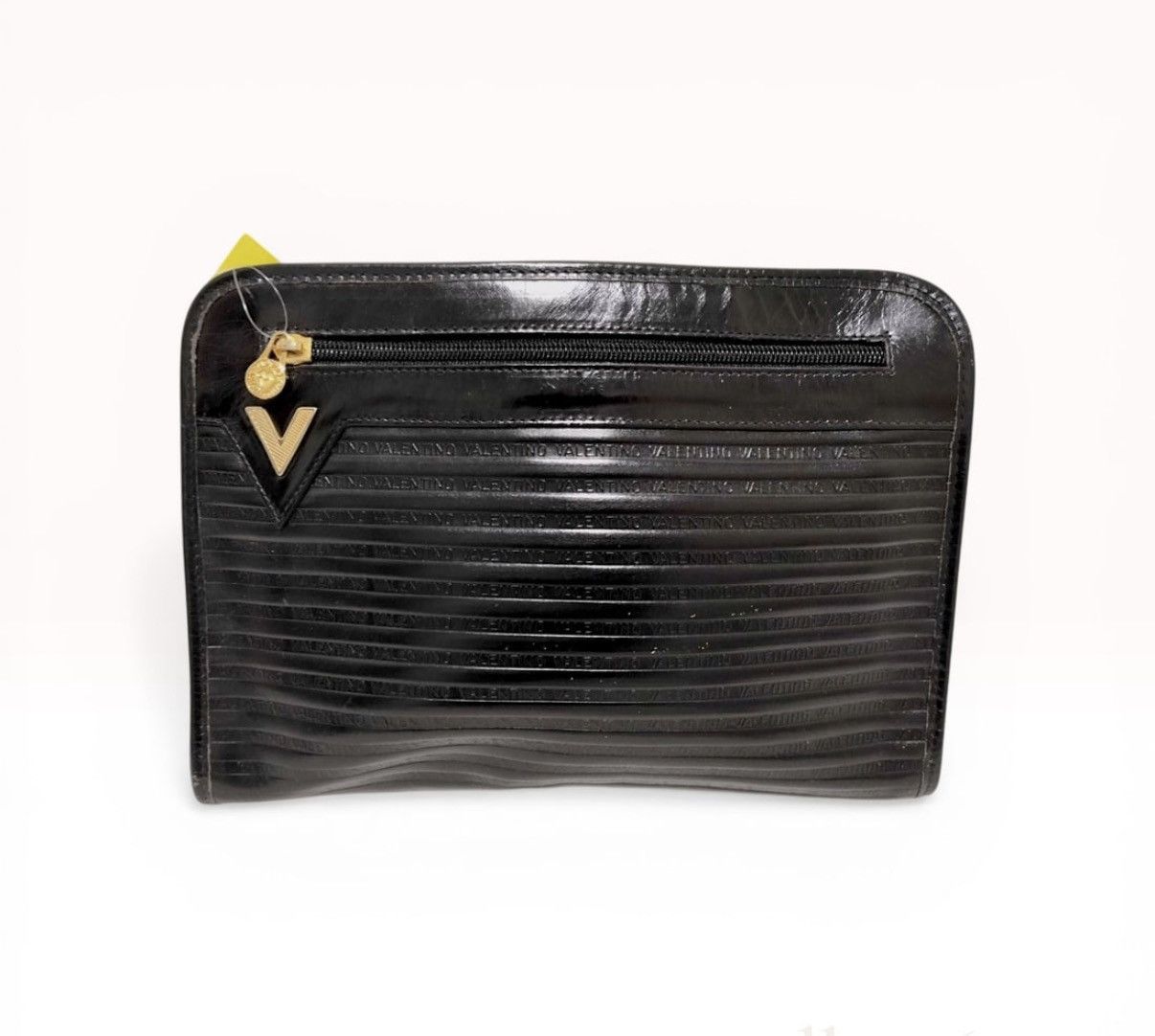 Valentino Mario Valentino Vintage Black Leather Clutch Bag Size ONE SIZE - 1 Thumbnail