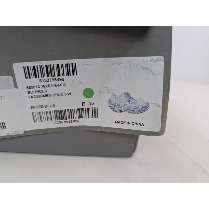Balenciaga o1rshd1 Bouncer / Defender Low Top Sneaker in Faded Blue Size US 12 / EU 45 - 22 Thumbnail