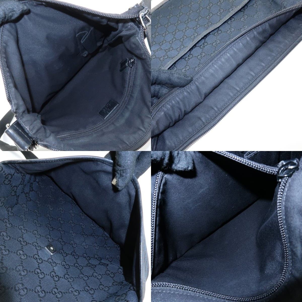Gucci Gucci GG Canvas Messenger Crossbody Bag Black Size ONE SIZE - 7 Thumbnail