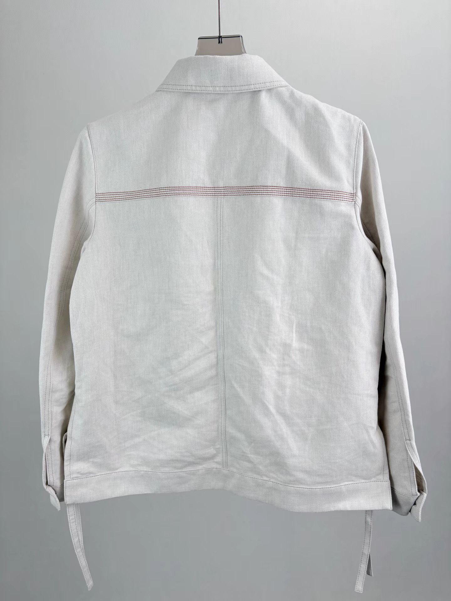 Loewe LOEWE Leather Tag Linen-Blend Coat K1 Size XS / US 0-2 / IT 36-38 - 2 Thumbnail