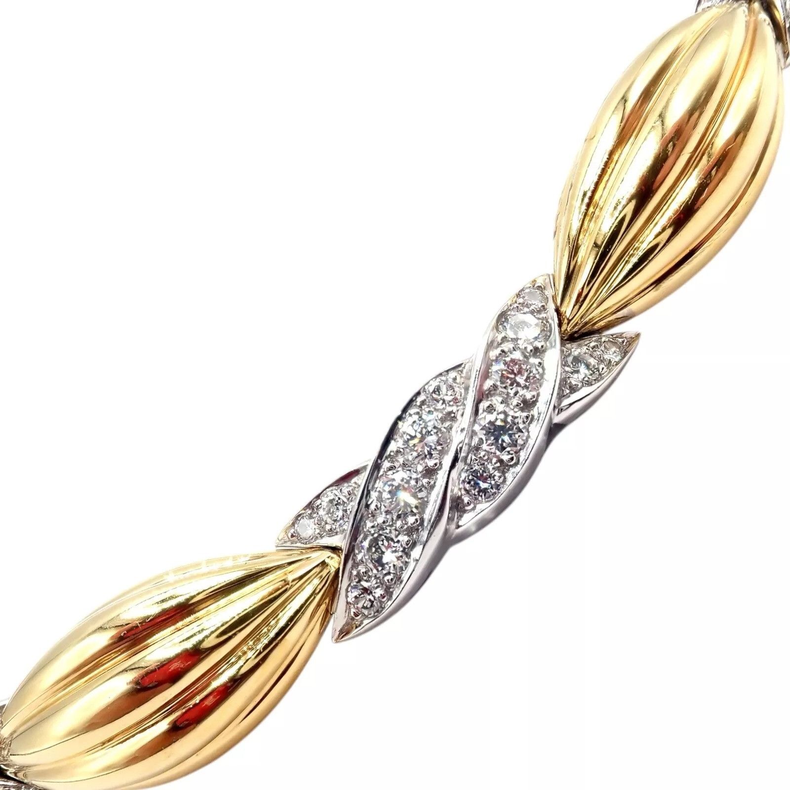 Tiffany & Co. Tiffany & Co 18k Yellow + White Gold Diamond Candy Necklace Size ONE SIZE - 14 Thumbnail