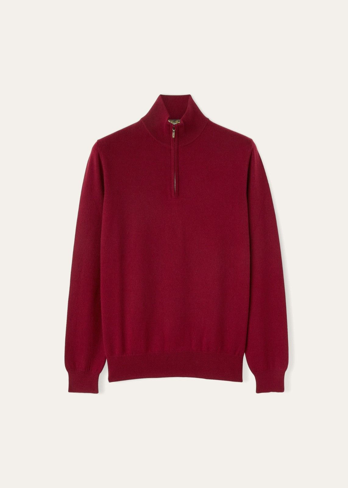 Loro Piana o1srvl11e1224 Baby Cashmere Half Zip Sweater in Red Size US XL / EU 56 / 4 - 1 Thumbnail