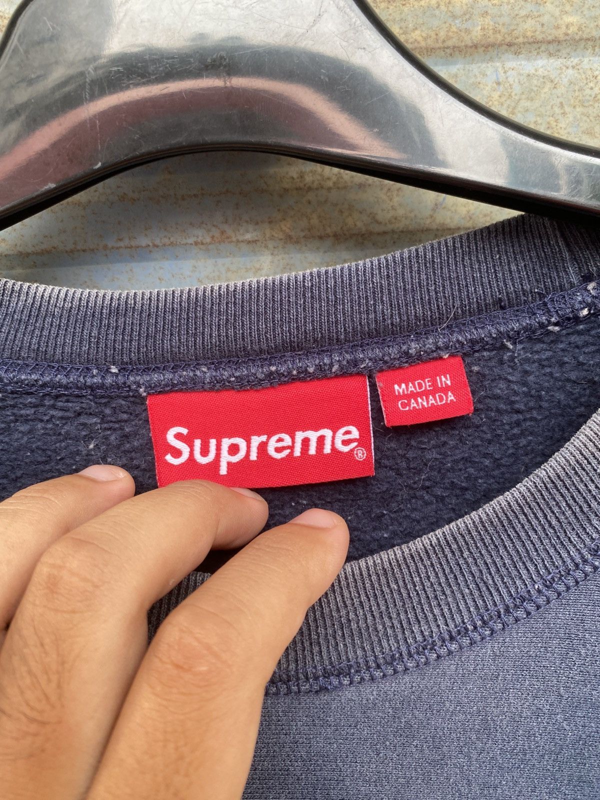 Supreme Faded Supreme Red Box Logo Small Crewneck Size US S / EU 44-46 / 1 - 5 Thumbnail