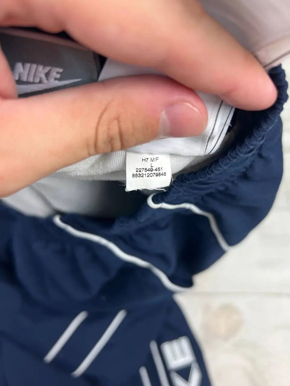 Nike Vintage Nike Track Pants 00s Striped Nylon Y2K Baggy Size US 34 / EU 50 - 10 Thumbnail