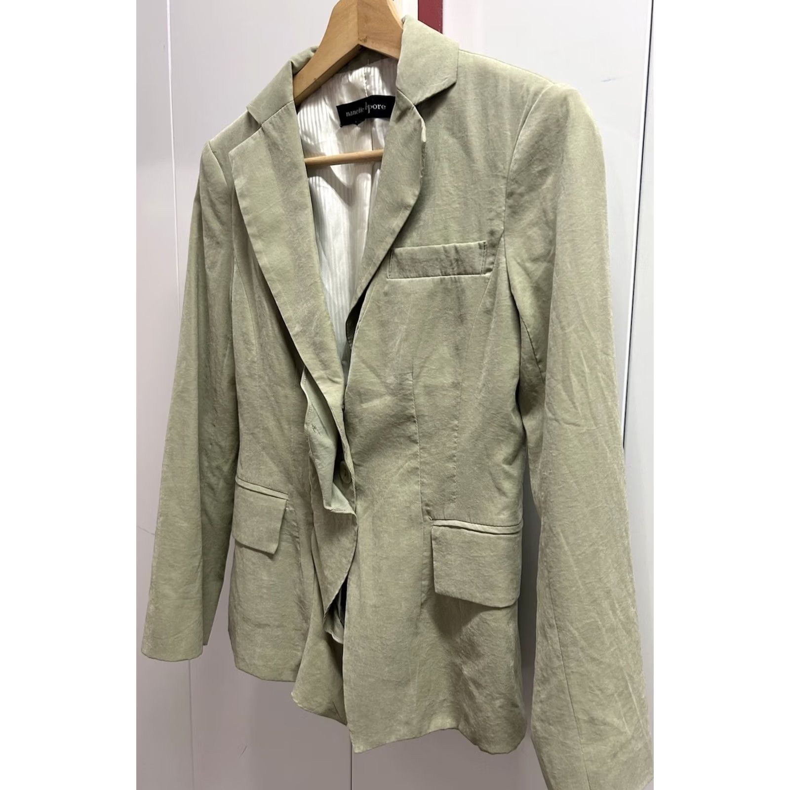 Nanette Lepore VINTAGE Women’s Nanette Lepore Mint Light Green Business Jacket Made In USA Size 2 Size XS / US 0-2 / IT 36-38 - 4 Thumbnail