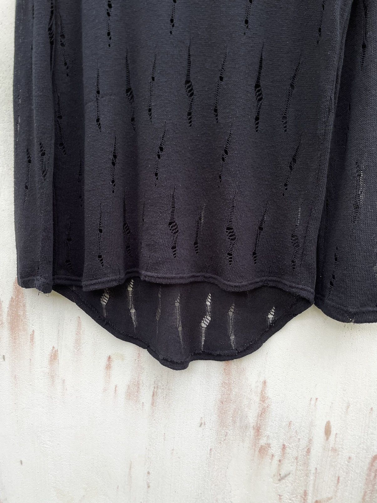 Hysteric Glamour × If Six Was Nine × Le Grande Bleu (L.G.B.) Unknown Brand Distress Knit Rick Owens Style Size US M / EU 48-50 / 2 - 6 Thumbnail