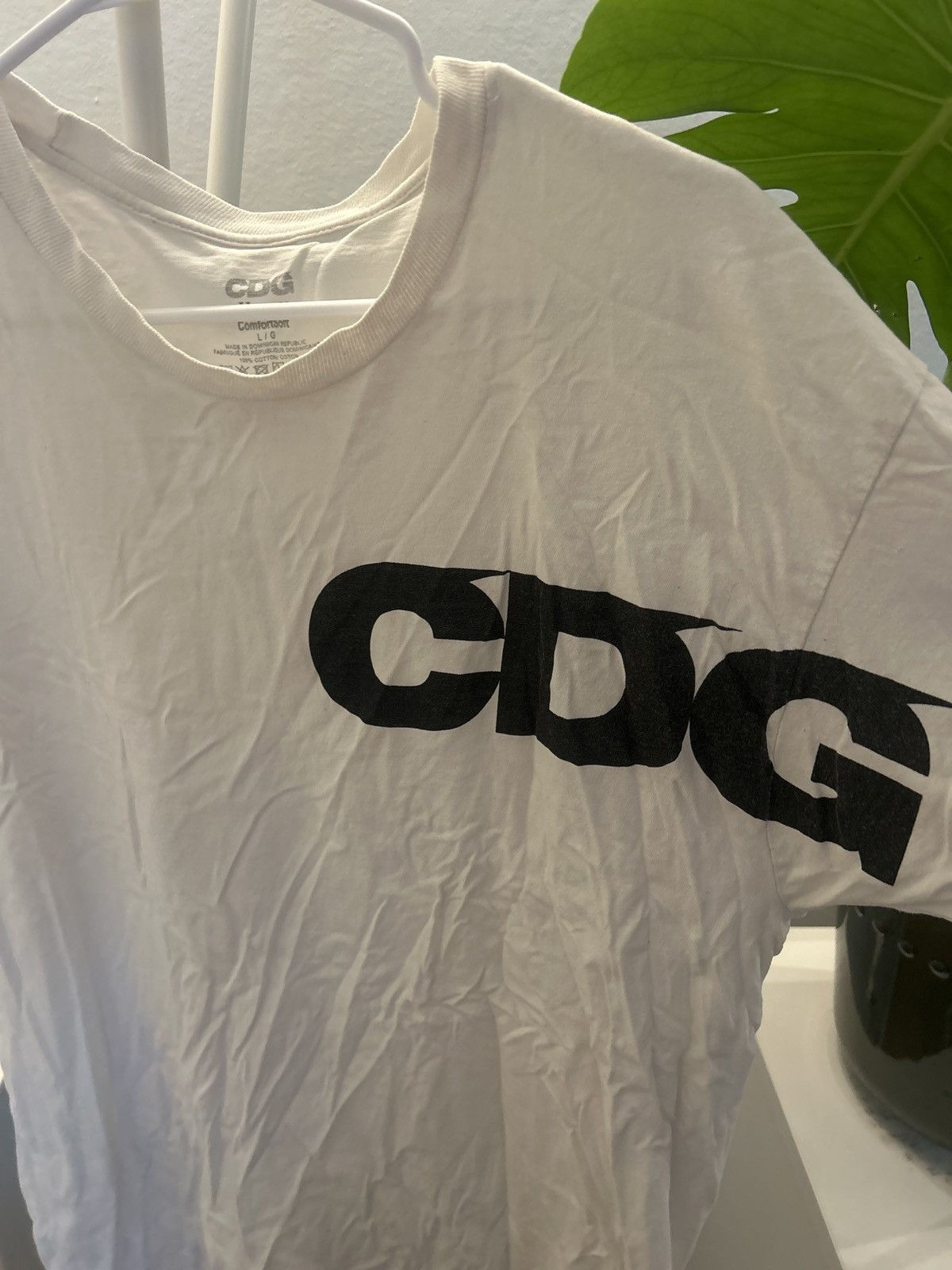 Comme des Garcons CDG hanes white tee Size US L / EU 52-54 / 3 - 1 Thumbnail