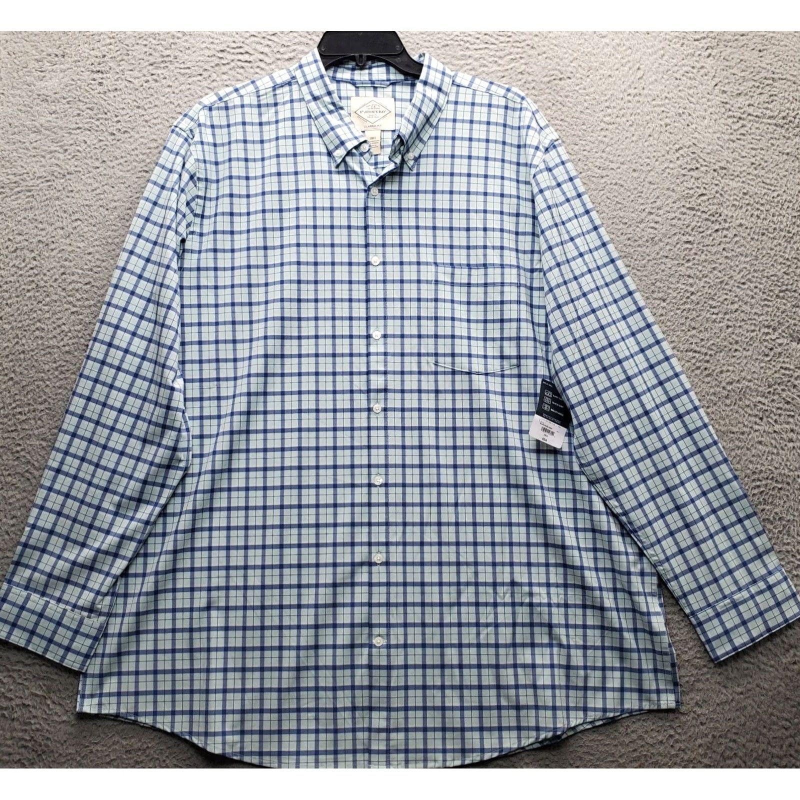 Vintage St. John's Bay Shirt Mens 2XLT Multi Plaid Button-Down Chest Pocket Classic Fit Shirt Mens 2XLT Plaid Button-Up Outdoor" Size US XXL / EU 58 / 5 - 2 Thumbnail
