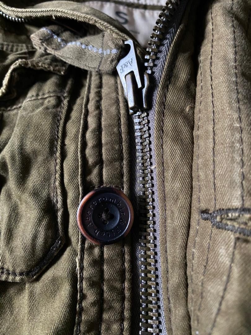 Vintage Abercrombie Fitch Military Jacket Zipper Up Size US S / EU 44-46 / 1 - 3 Thumbnail