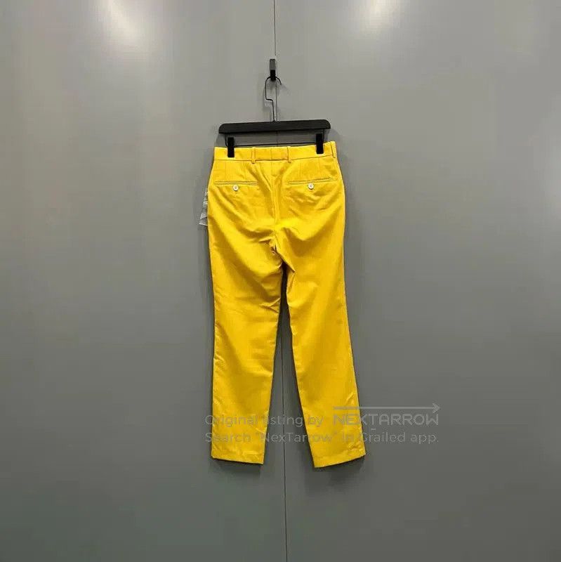 Alexander McQueen Alexander McQueen Yellow Cotton Men's Casual Pants . Size US 32 / EU 48 - 2 Thumbnail