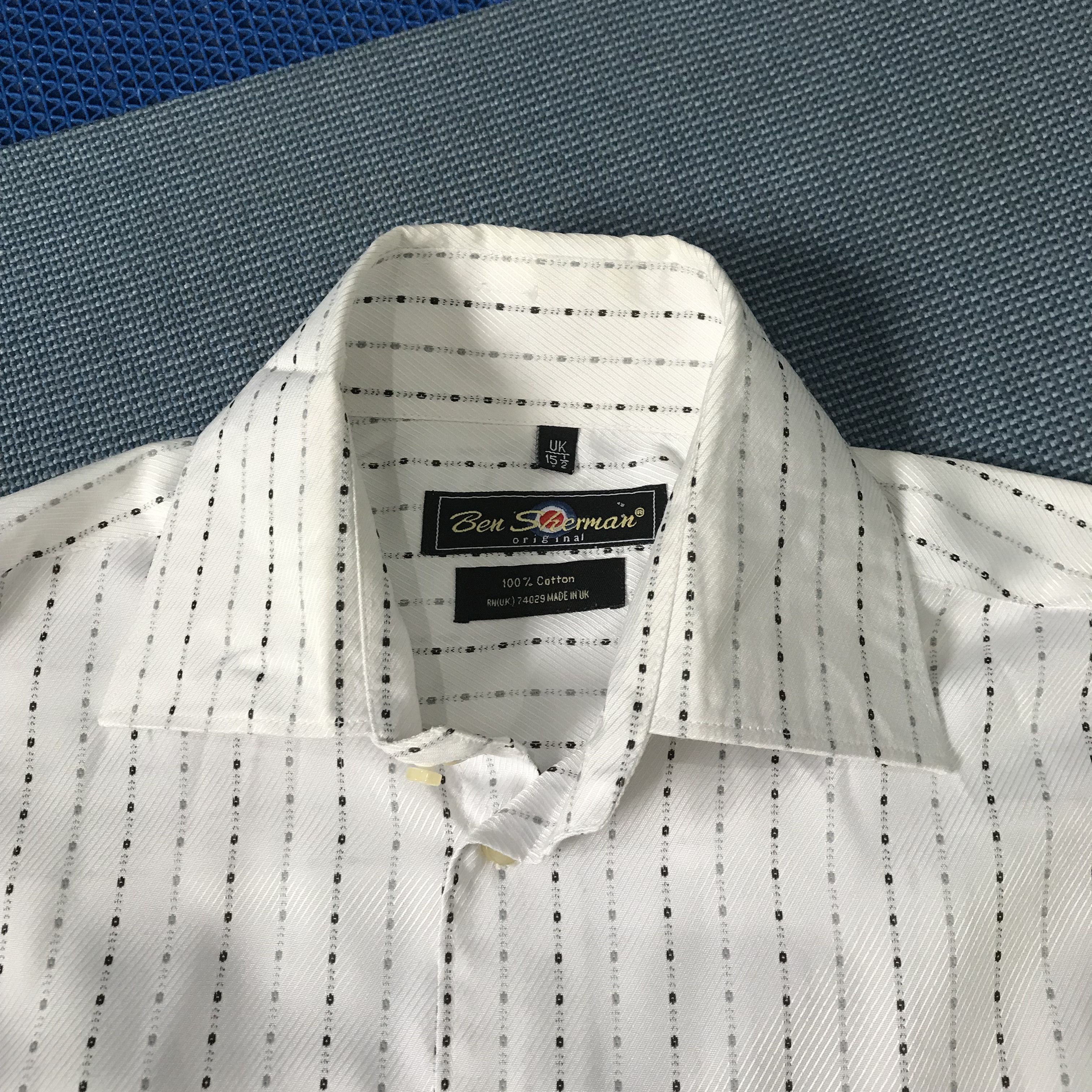 Ben Sherman Vintage Ben Sherman White dot stripe long sleeves shirt M Size US M / EU 48-50 / 2 - 7 Thumbnail