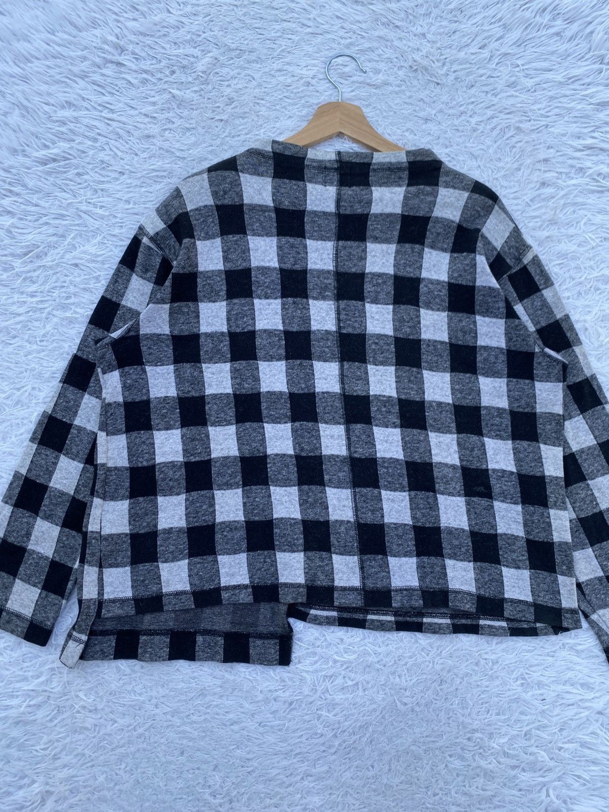 Issey Miyake Rare Vintage Hai Sporting Gear Checkered Flannel Sweater Size M / US 6-8 / IT 42-44 - 20 Thumbnail