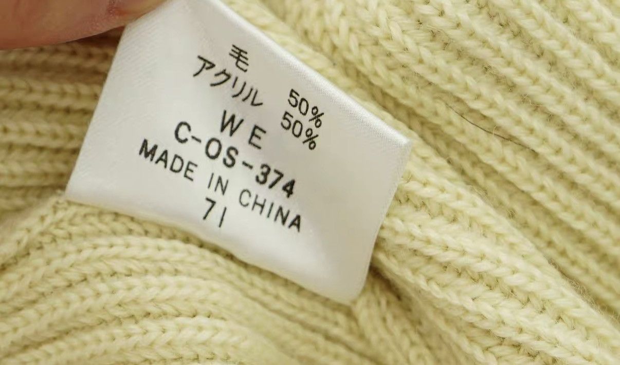 Yohji Yamamoto Yohji Yamamoto AAR Green & White Color Block Knit Sweater Size US M / EU 48-50 / 2 - 7 Thumbnail