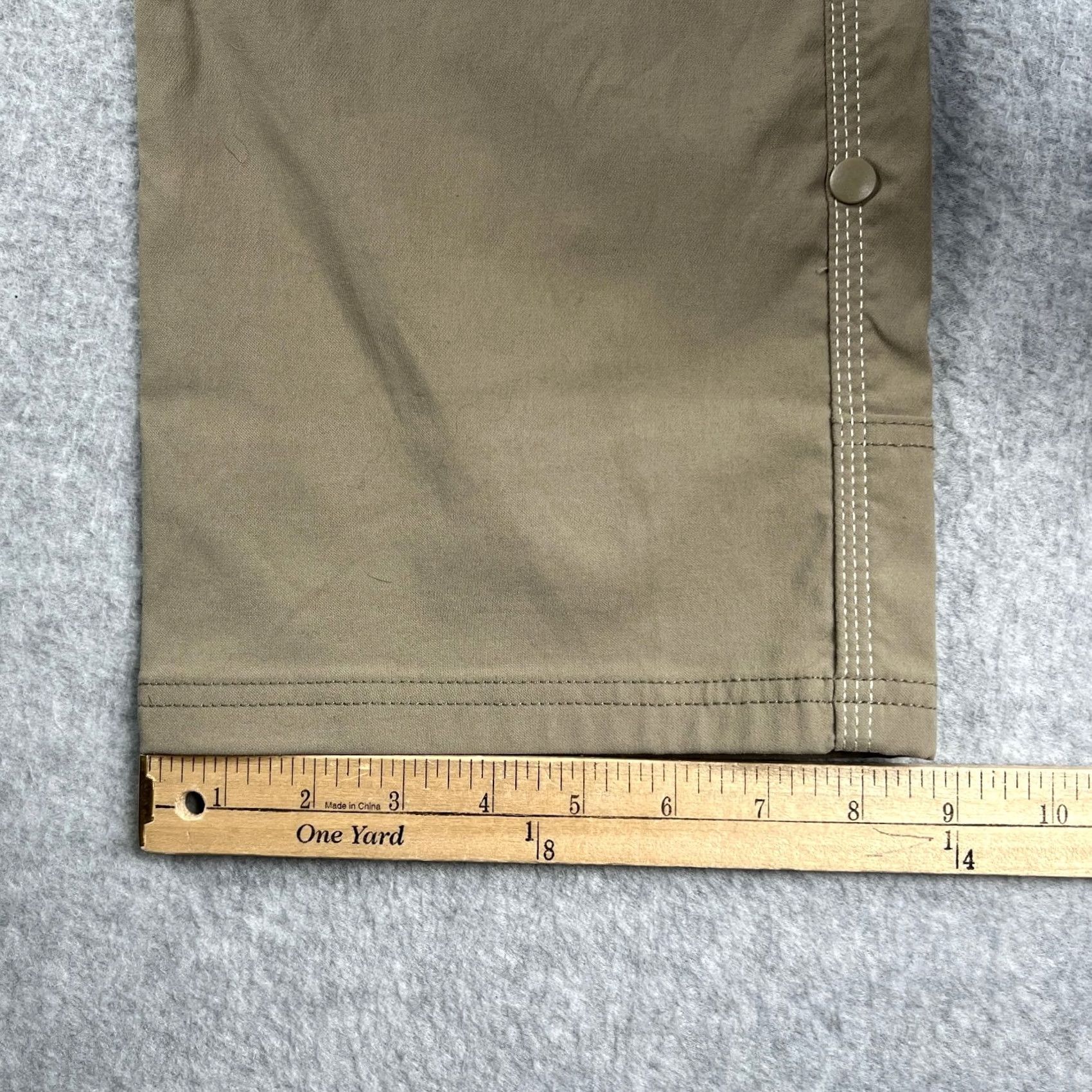 Prana prAna Stretch Zion II Pants Hiking Belt Roll Snap Up 36x33 Mens Beige Size US 36 / EU 52 - 7 Thumbnail