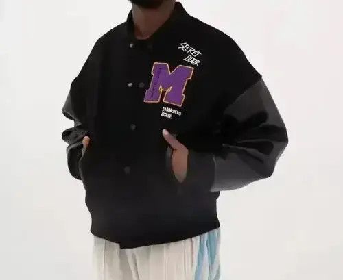 Other MONEY Embroidery Patch Graphic Black Varsity Jacket Size US M / EU 48-50 / 2 - 2 Thumbnail