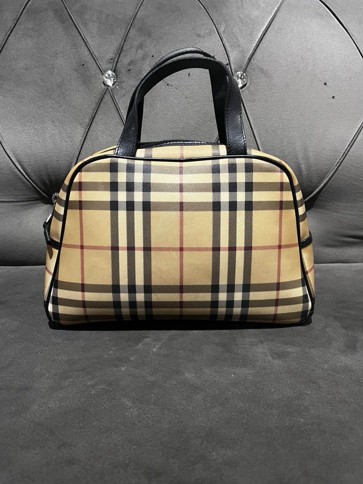 Burberry Authentic Burberry Nova Check Dome Handbag Size ONE SIZE - 1 Thumbnail