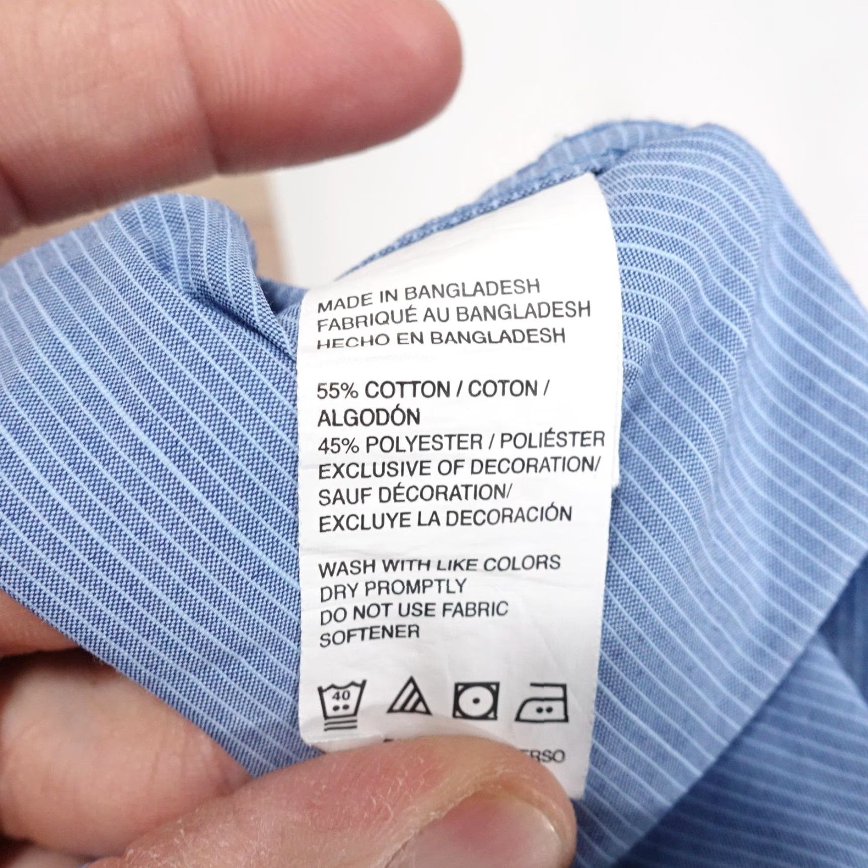Izod IZOD Shirt Mens 2XL Blue Short Sleeve Button Front Dual Pocket Casual Top Size US XXL / EU 58 / 5 - 7 Thumbnail