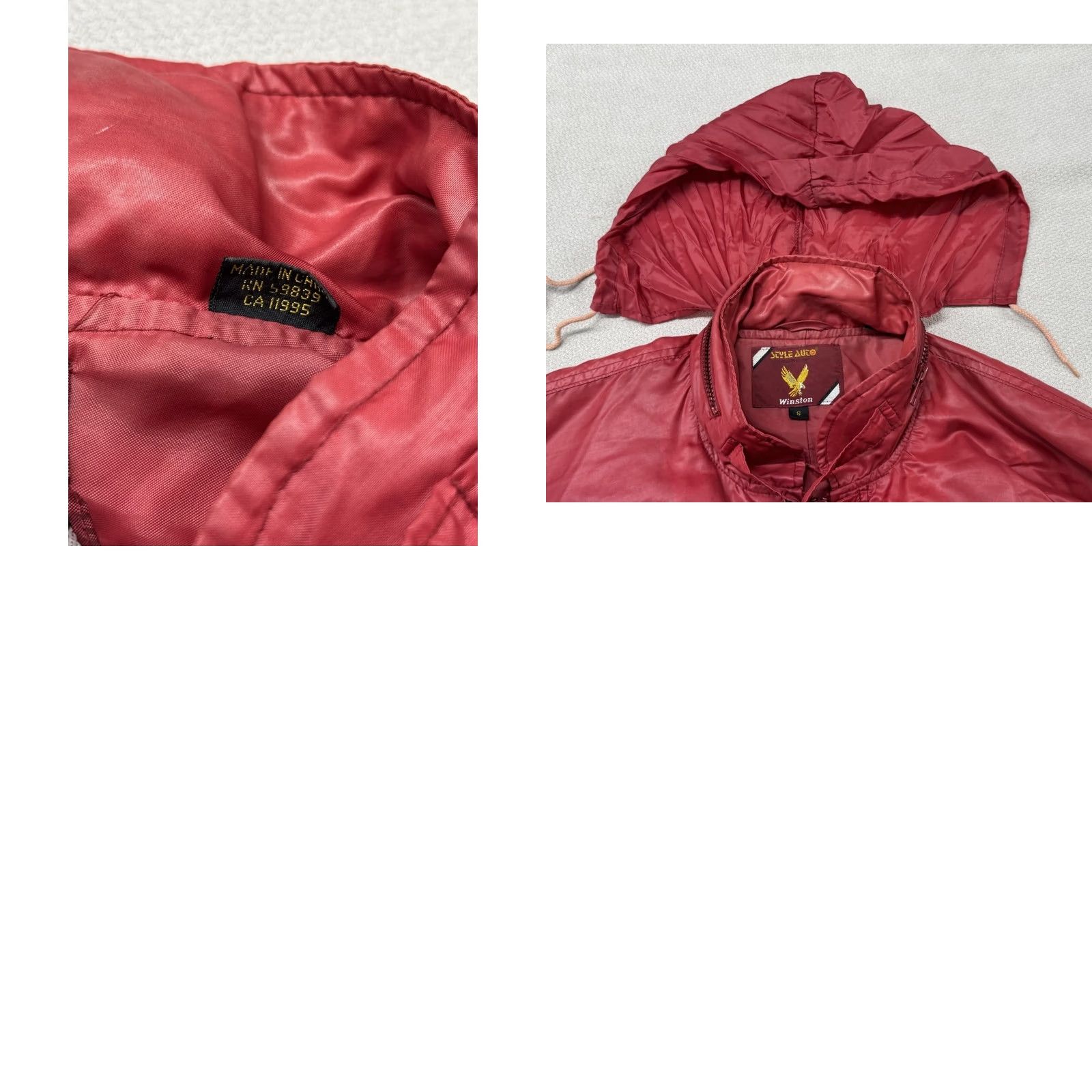 Vintage VINTAGE Winston Cigarette Racing Nylon Jacket Mens Small Red Bomber Jacket Short Nylon Outer Shell Embroidered Logo Zipper 90s Cars Mens Size US S / EU 44-46 / 1 - 9 Thumbnail