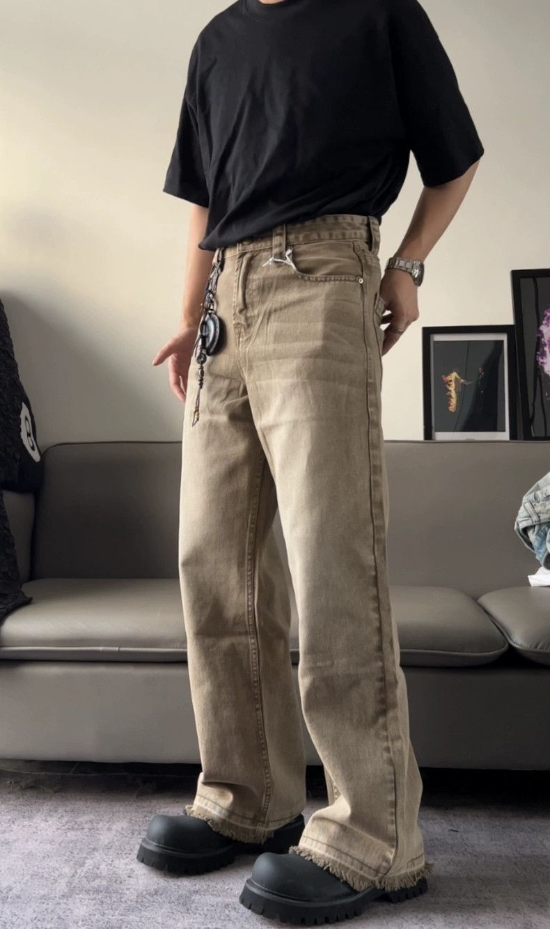 denim punk grunge faded baggy jeans