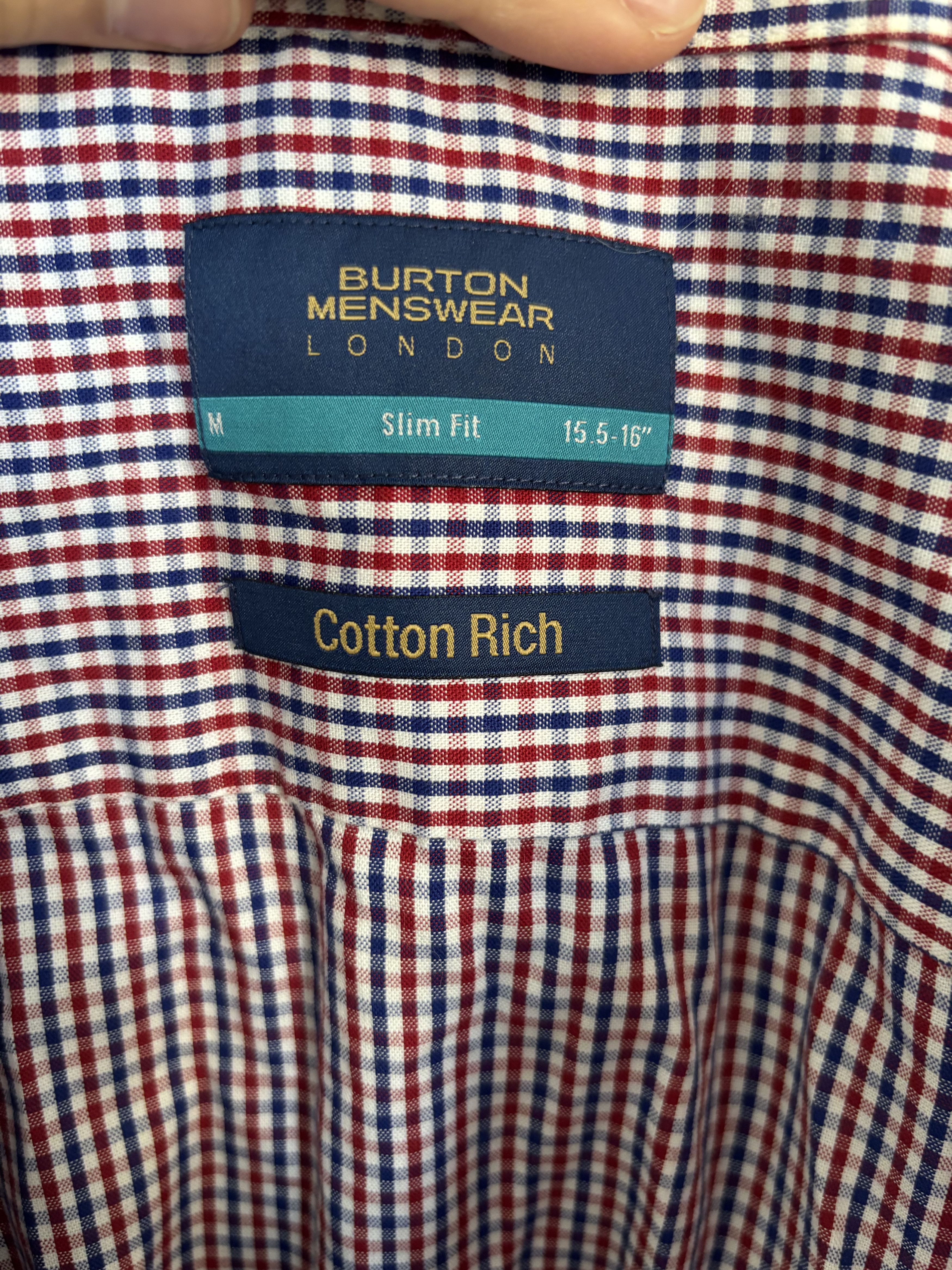 Other Checkered Burton Menswear Slim fit Button Up Size US M / EU 48-50 / 2 - 5 Thumbnail