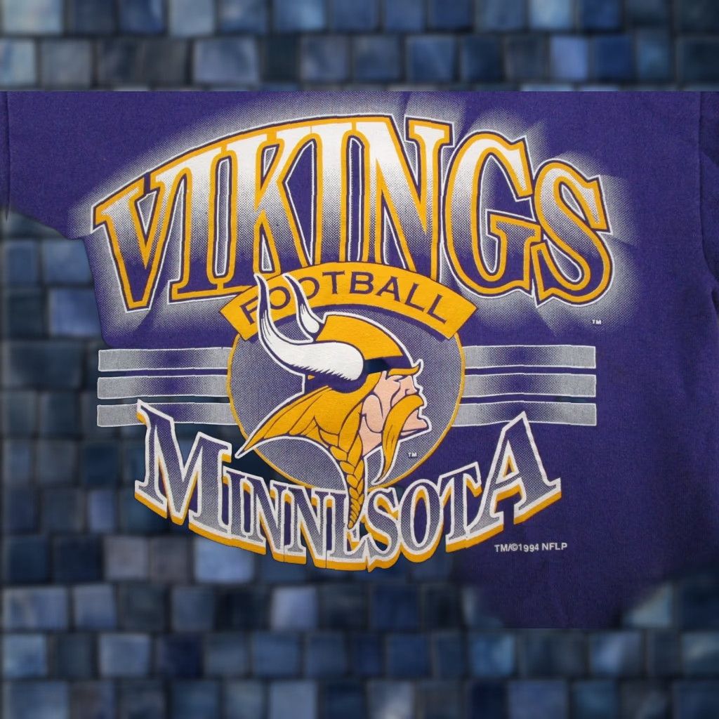 NFL Vintage Minnesota Vikings Graphic Crewneck Sweatshirt Size M NFL Spectator Men Size US M / EU 48-50 / 2 - 1 Thumbnail