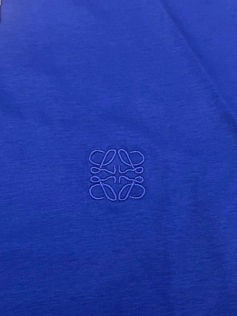 Loewe Loewe Dark blue chest embroidery navy blue thin T-shirt Size US XXL / EU 58 / 5 - 2 Thumbnail